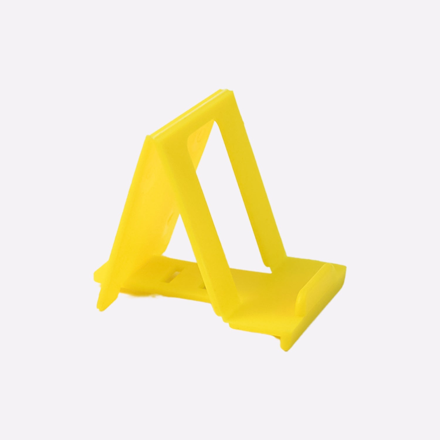 Adjustable viewing angle plastic phone stand for mobile devices