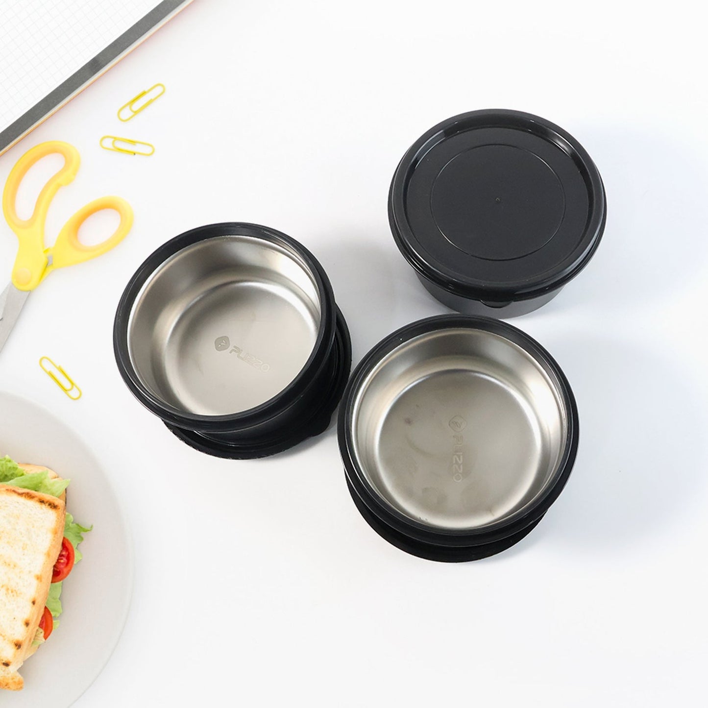Lunch box with insulated carry bag for convenient food storage and transport