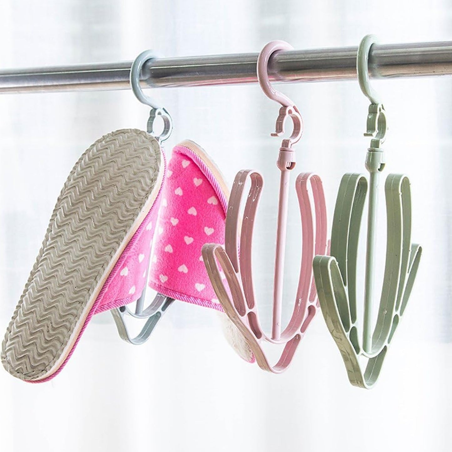 Modern shoe drying hanger, a smart solution for organised footwear storage.