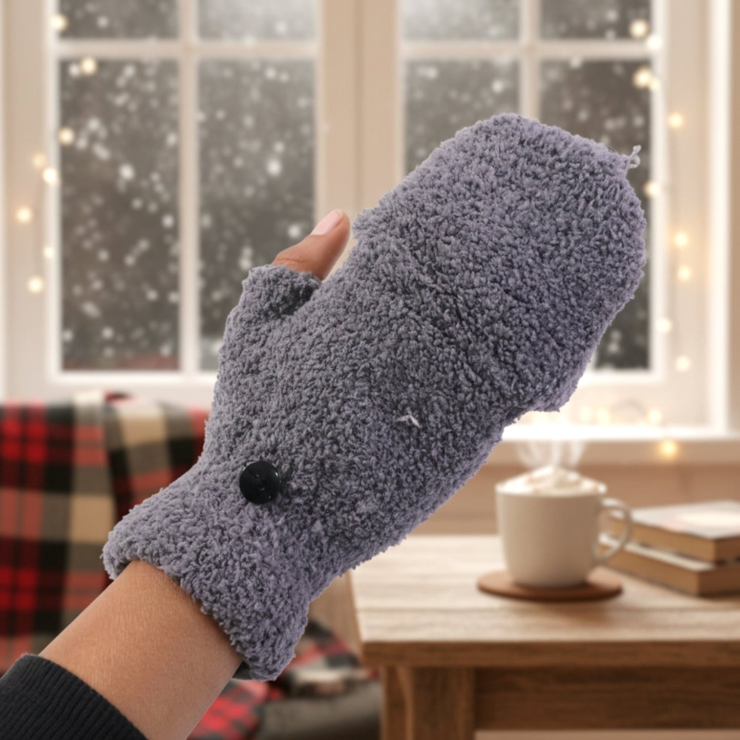 Soft fleece winter gloves ideal for men and women