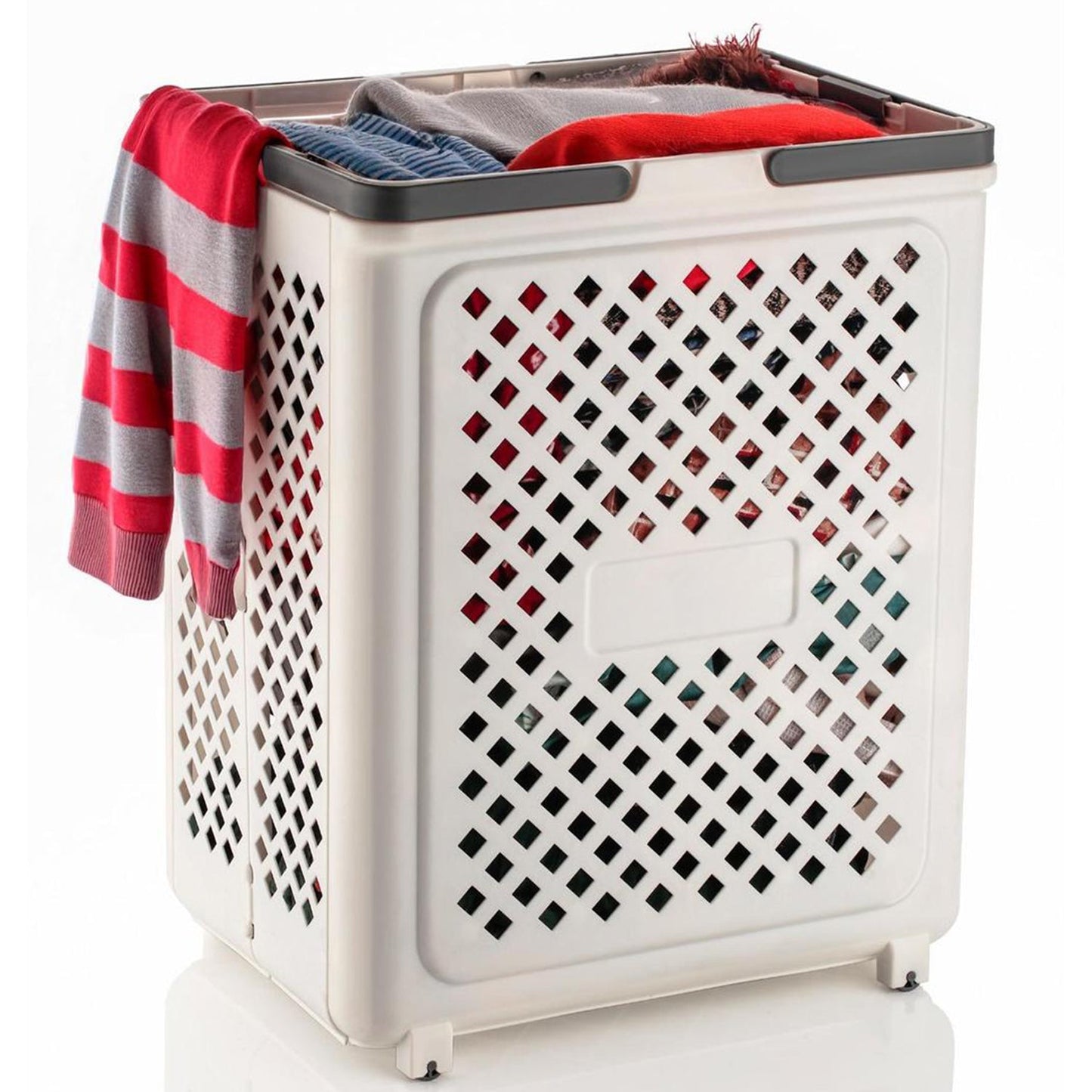 Multi-use foldable laundry basket suitable for various rooms