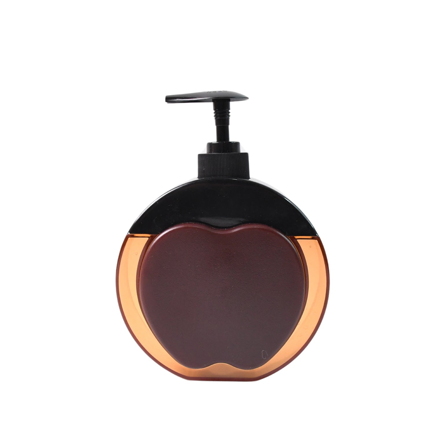 Compact apple-shaped refillable liquid soap dispenser with 350 ML capacity
