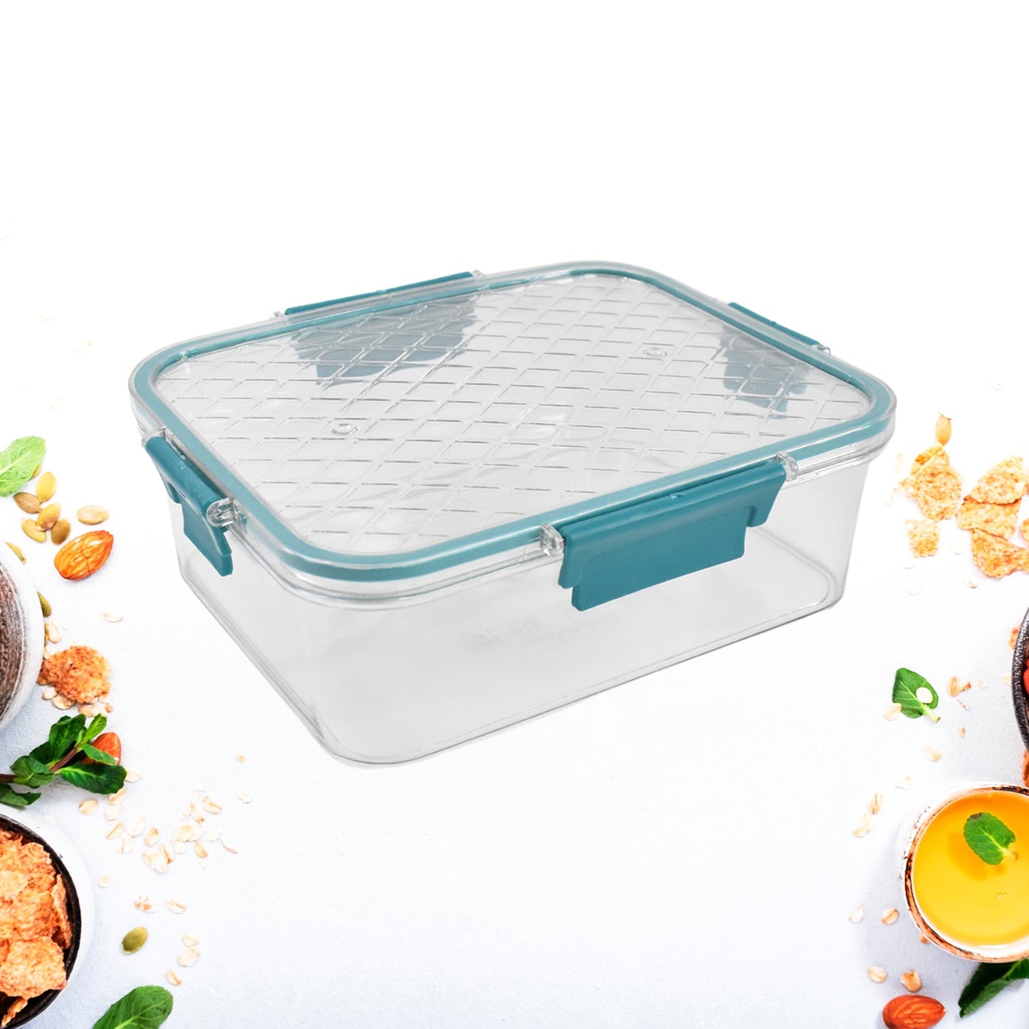 Stacked plastic lunch boxes set ideal for multipurpose food storage