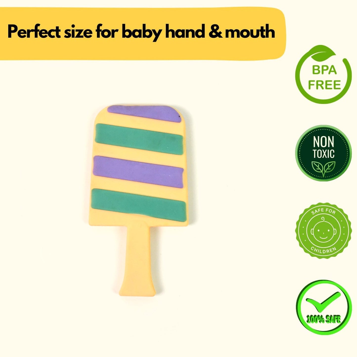 SoftTreat silicone baby teether made from BPA-free food-grade silicone