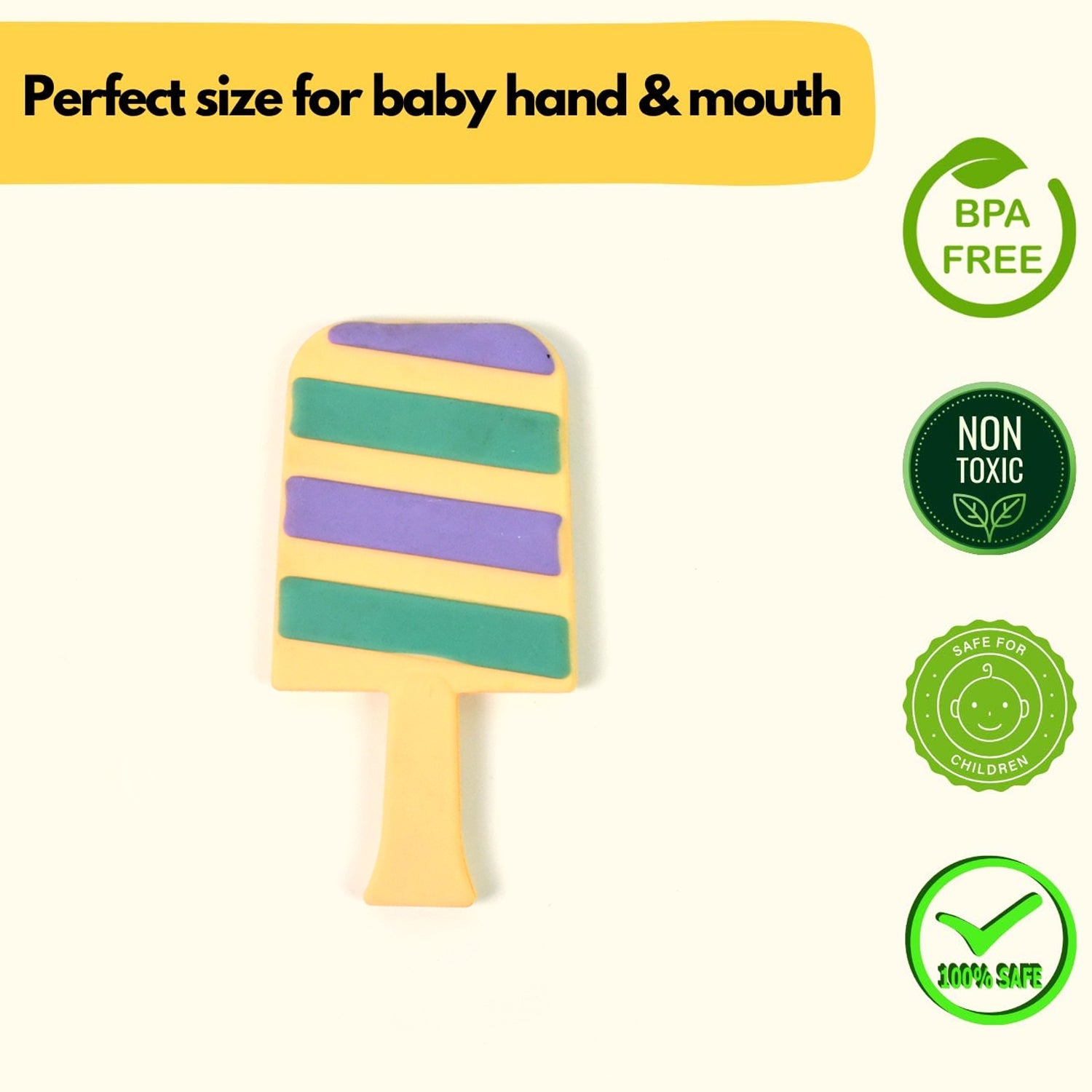SoftTreat silicone baby teether made from BPA-free food-grade silicone