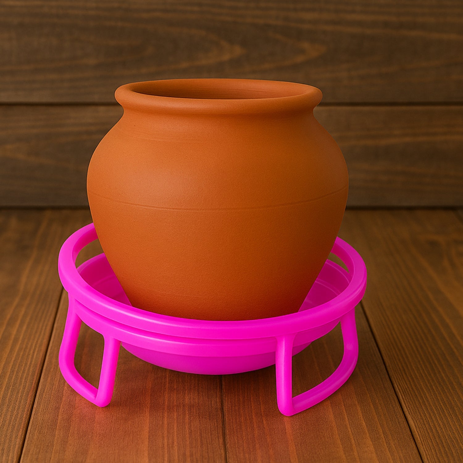 Heavy-duty plastic water pot stand 2-piece set assembled