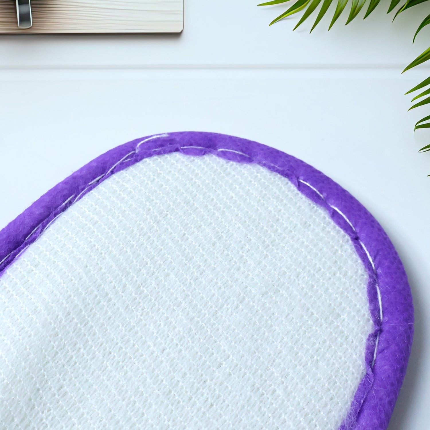Neutral image of lightweight disposable guest slippers