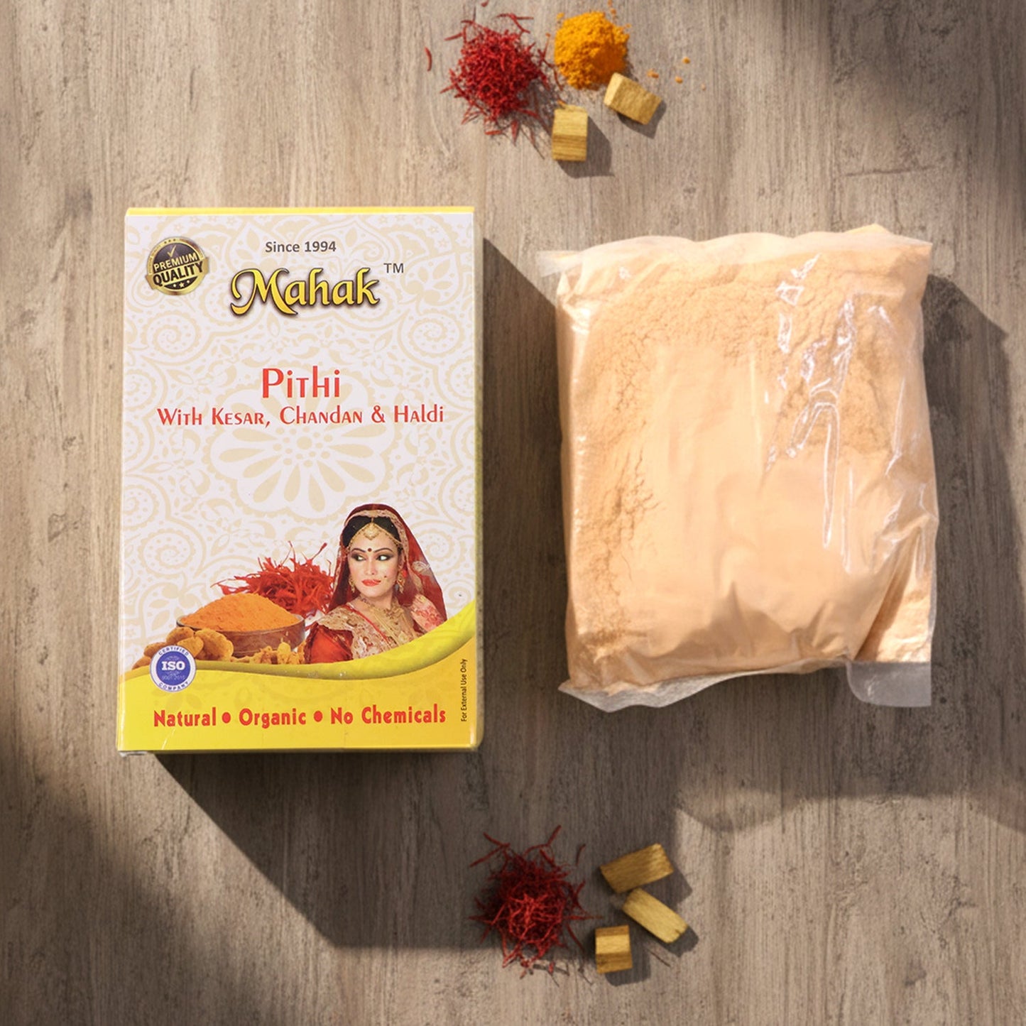 Traditional facial and body cleansing pithi powder