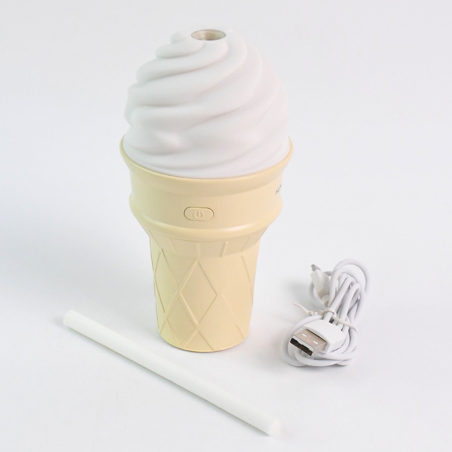 Ice Cream Cone Humidifier creating relaxing atmosphere with LED nightlight