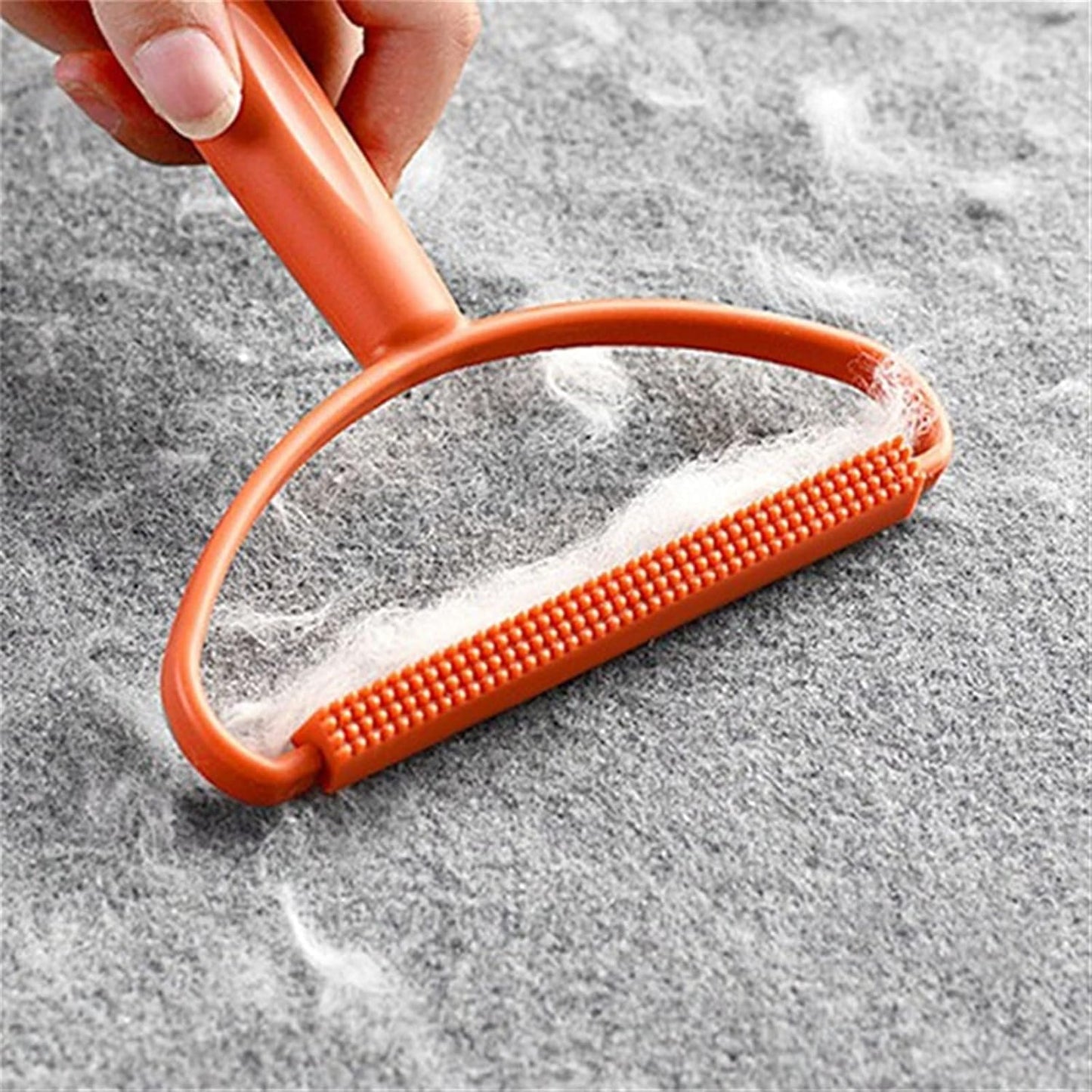 Multiple angles showcasing the ergonomic design of the portable lint remover for easy handling.