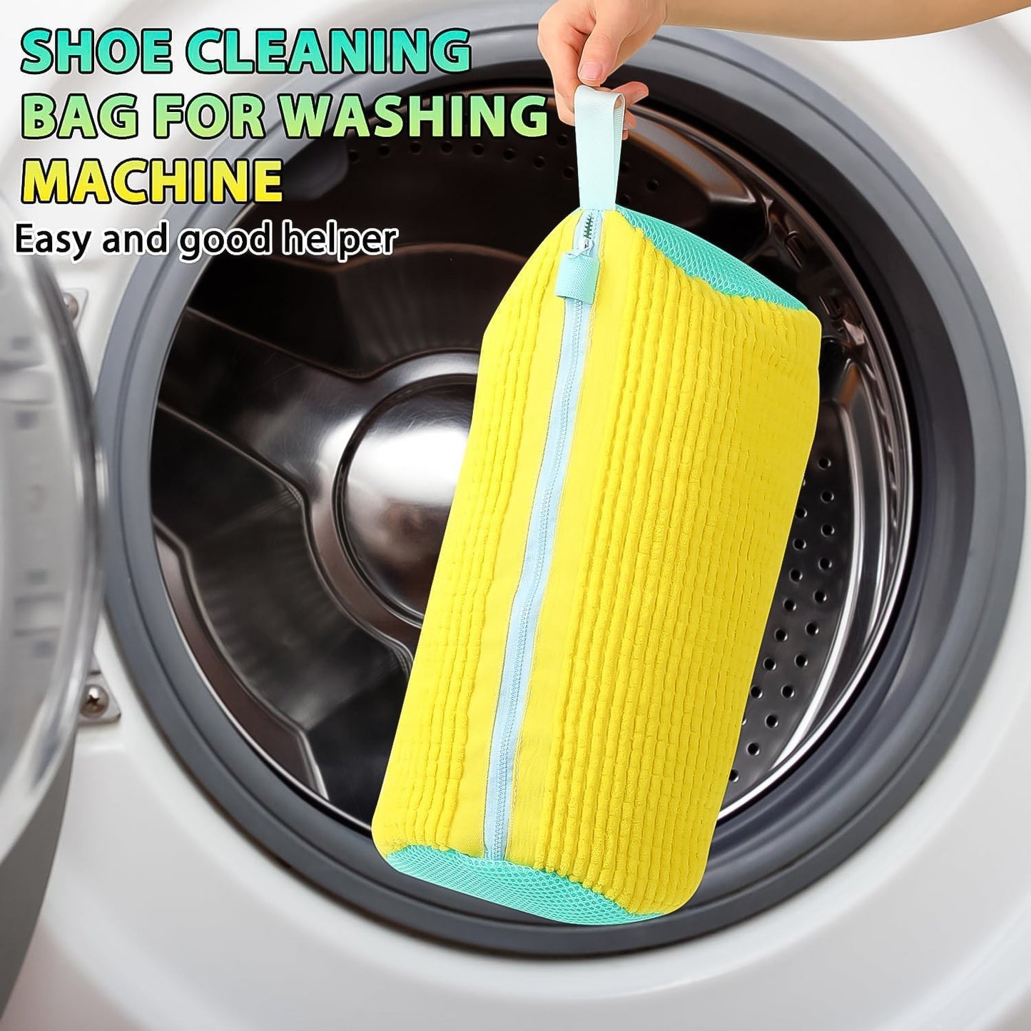 Neutral image showing shoe washing machine bag accessory