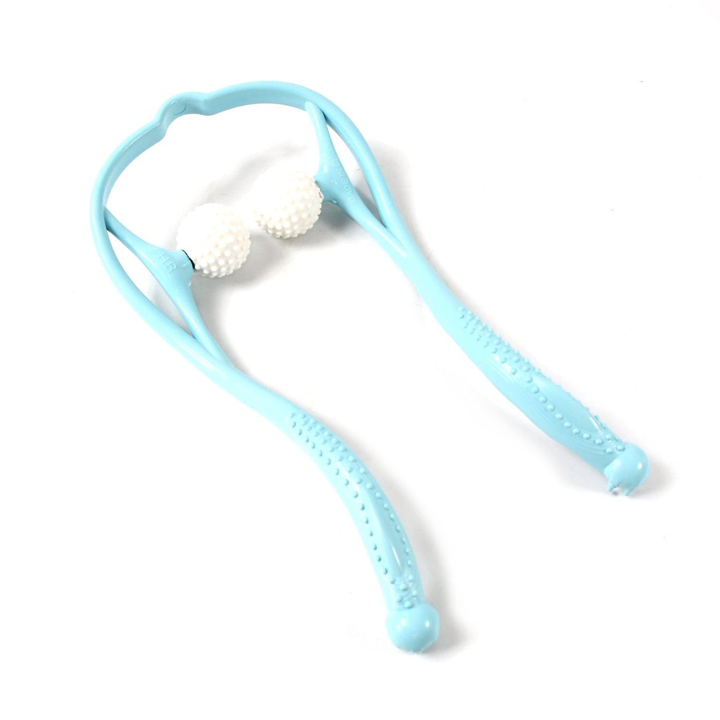 Close-up view of the easy-to-operate control buttons on the massager.