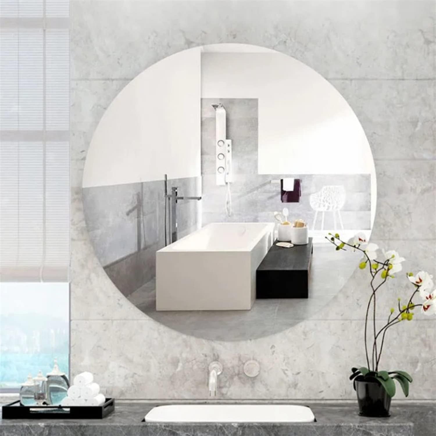 Plastic mirror panels for modern home decoration and lighting