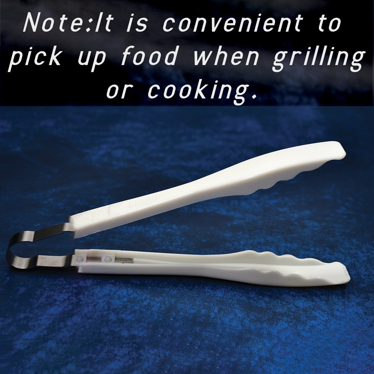 Versatile kitchen tongs for cooking, baking, and serving various foods.
