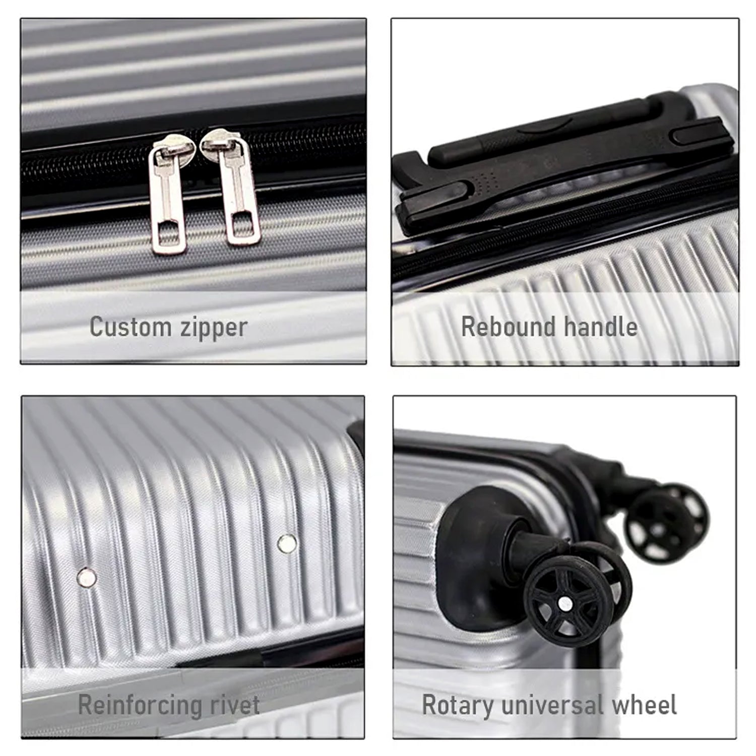 The ClassiCarry trolley bag set featuring secure number locks and smooth spinner wheels.