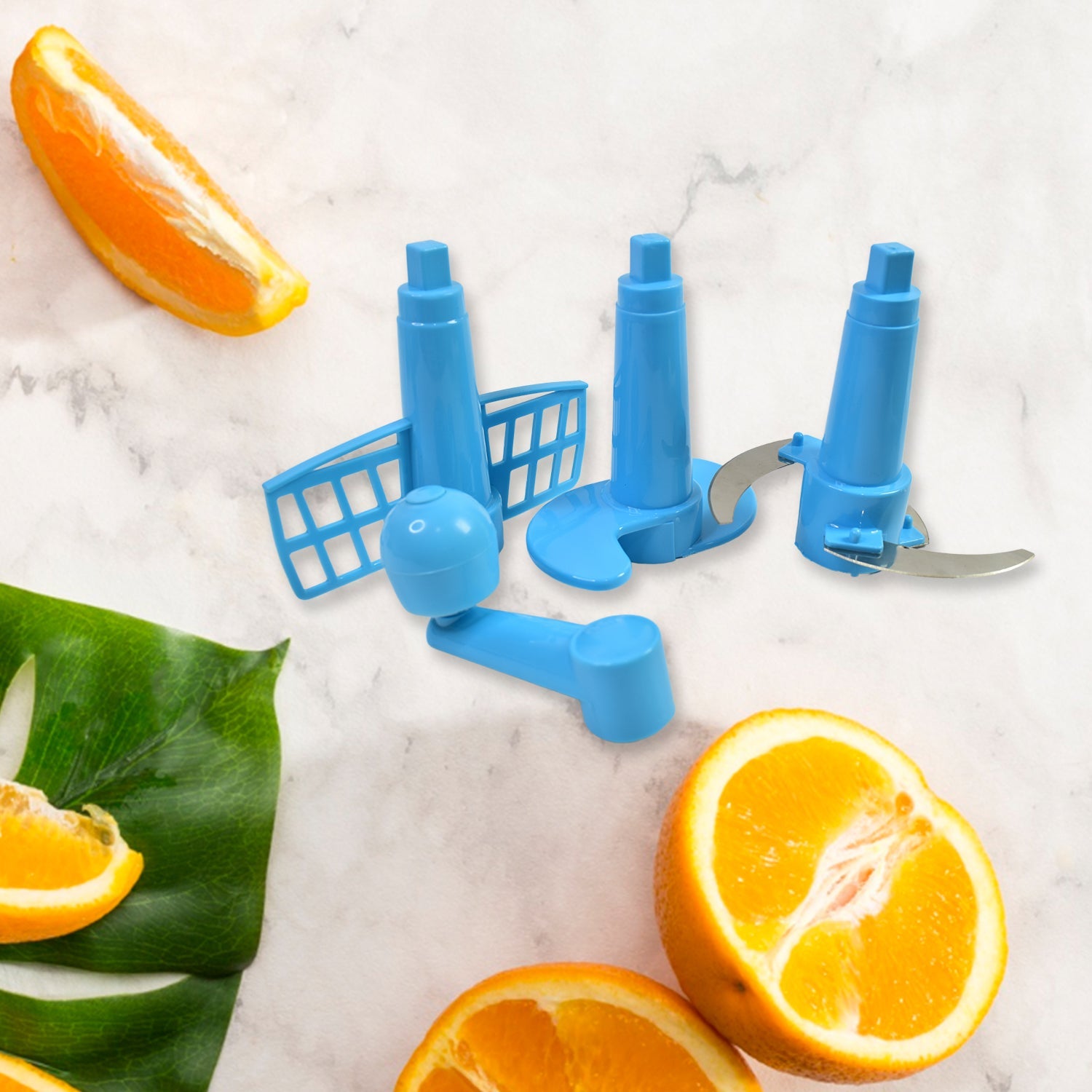 Portable manual dough maker machine with its lid and handle, showcasing its compact design.