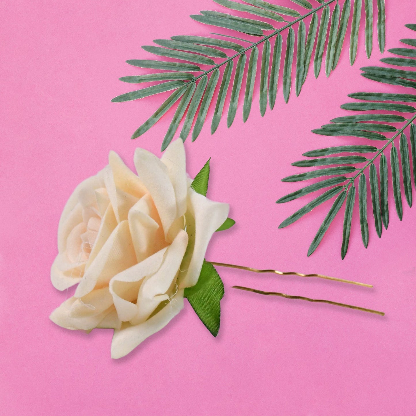 Bright floral hair pin from mix color set showcasing elegant rose motif