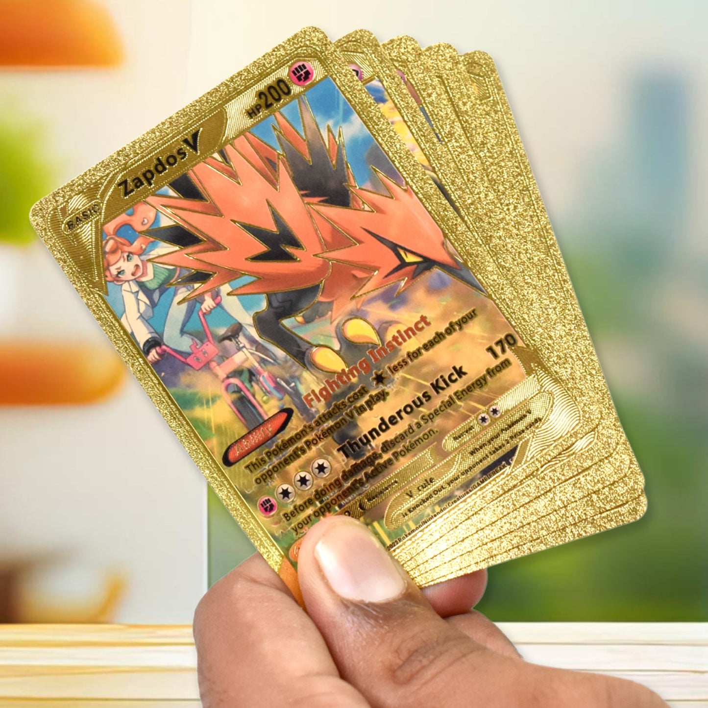 Back view of the Golden Trading Cards, showing the uniform design.