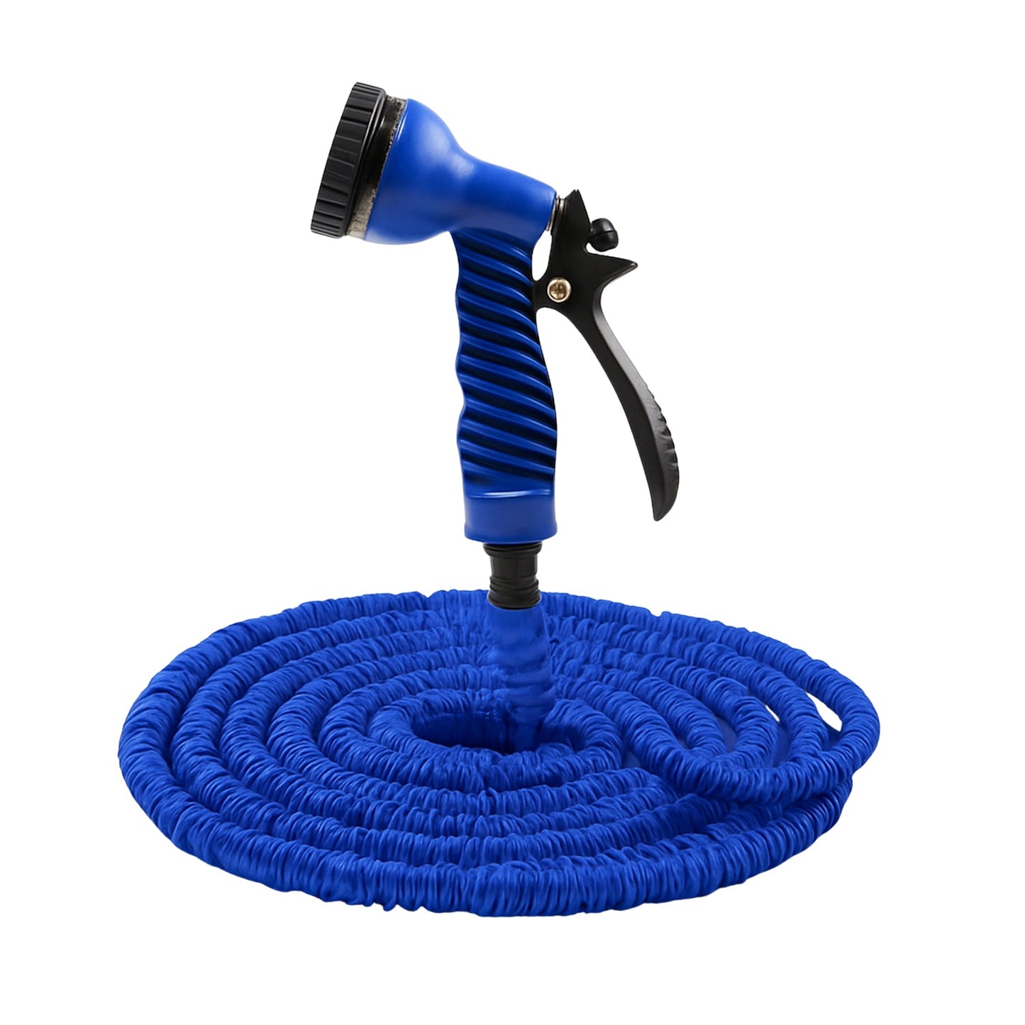 Packaging of the Velvet Wheels 50 Ft expandable hose pipe nozzle.