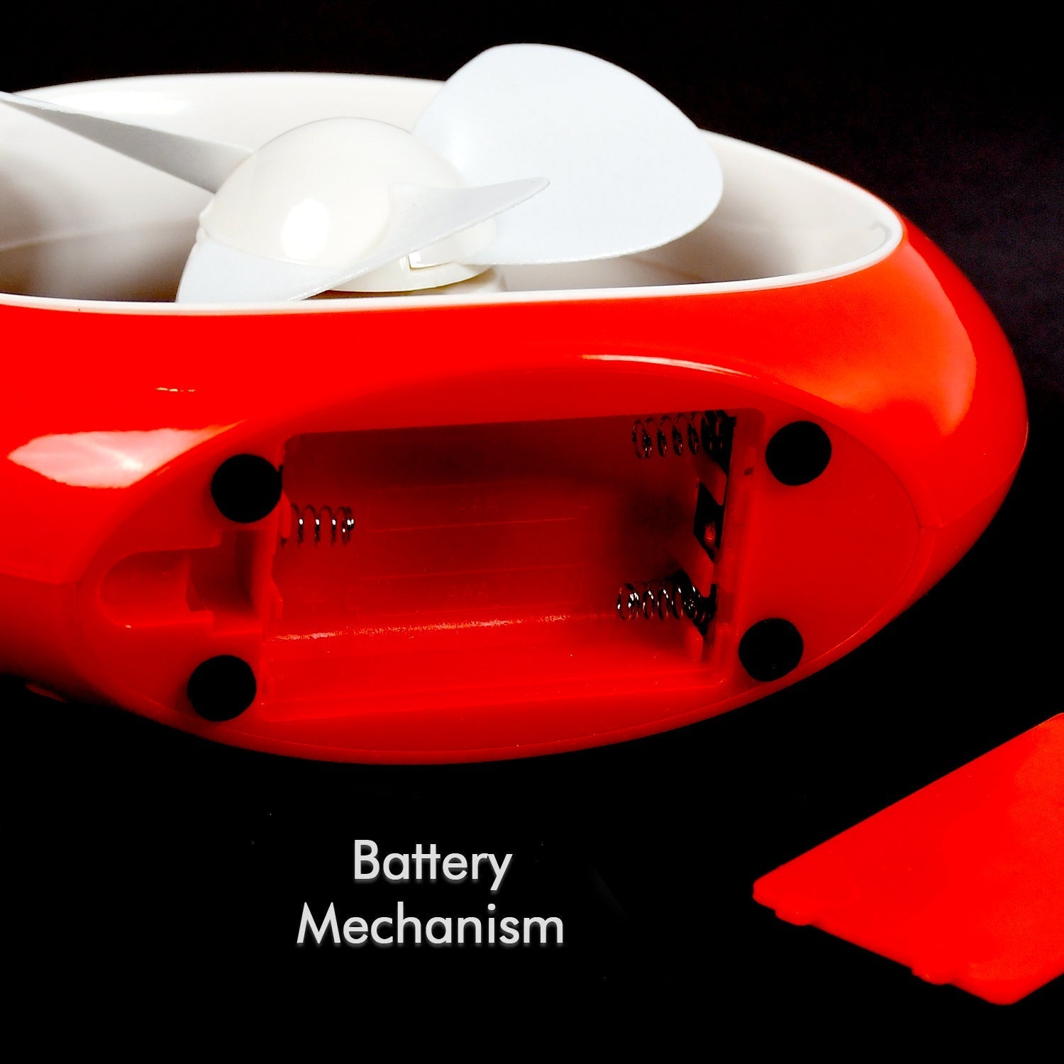 Close-up of USB powered mini desk fan
