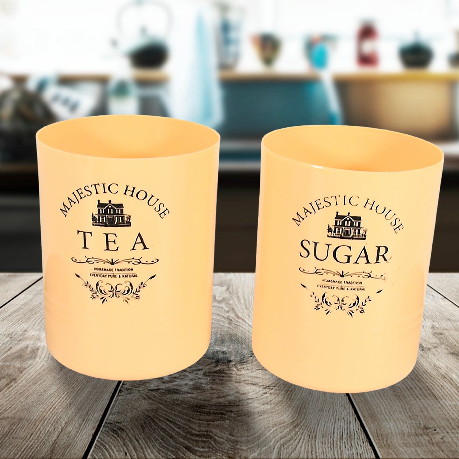 Stylish and easy-to-clean plastic airtight food container
