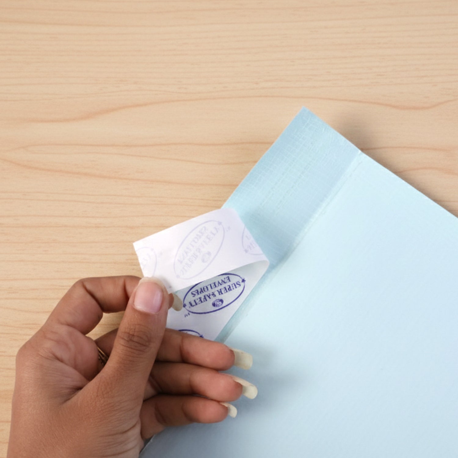 Professional office stationery envelope with quick seal closure
