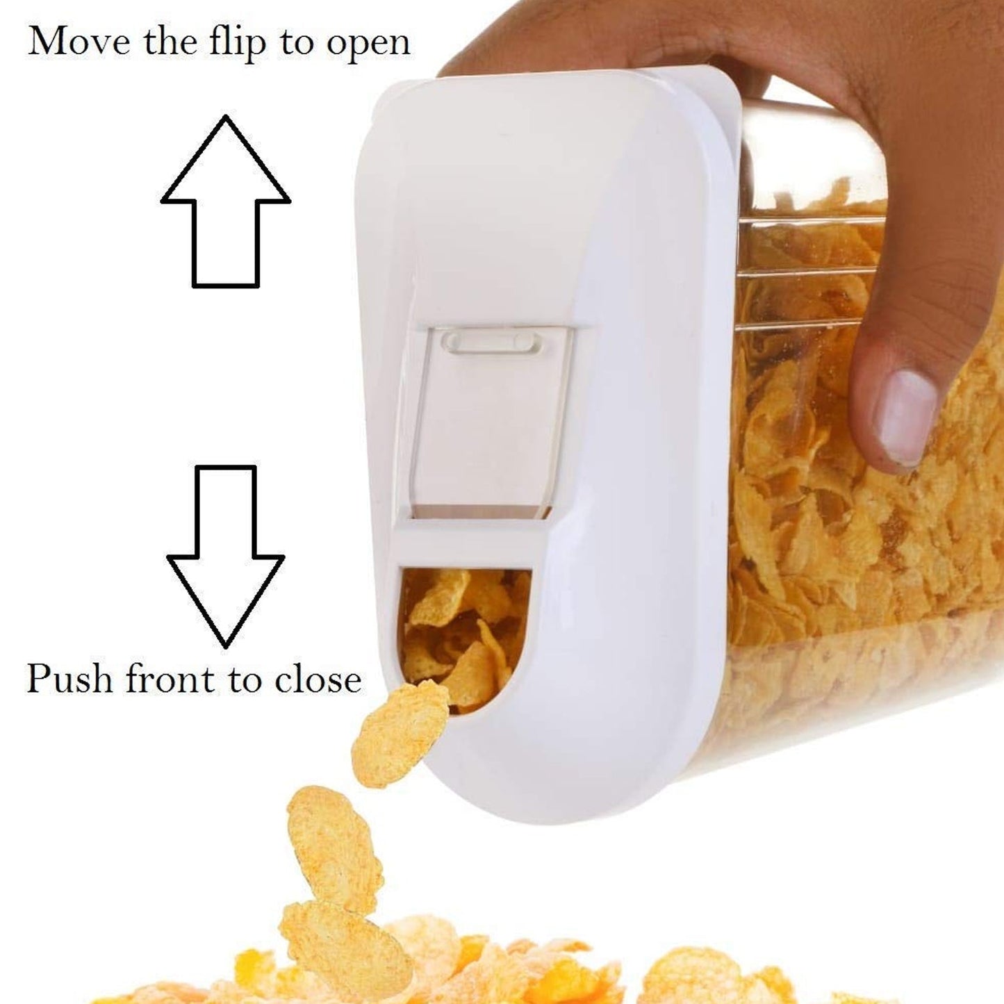 Durable kitchen container featuring a pour spout for controlled dispensing
