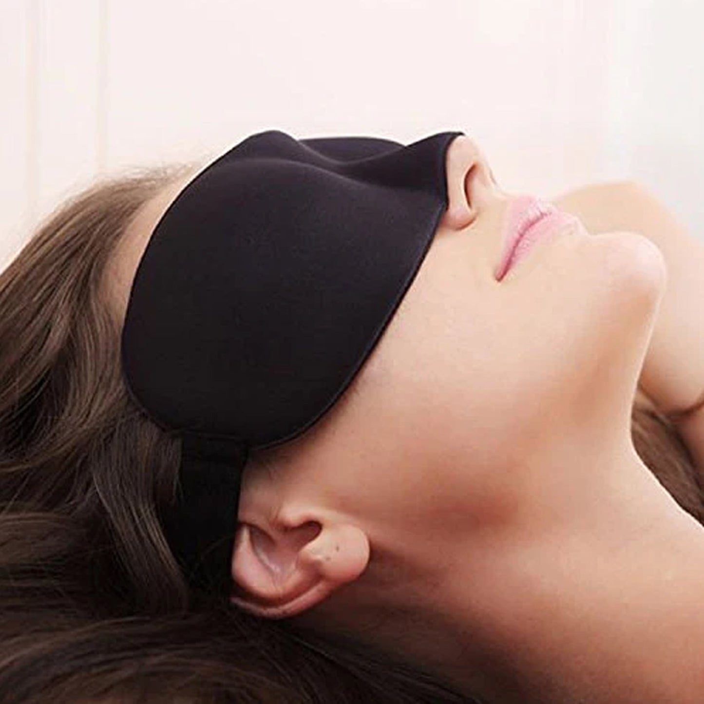 Inflatable neck support pillow in travel comfort sleep kit