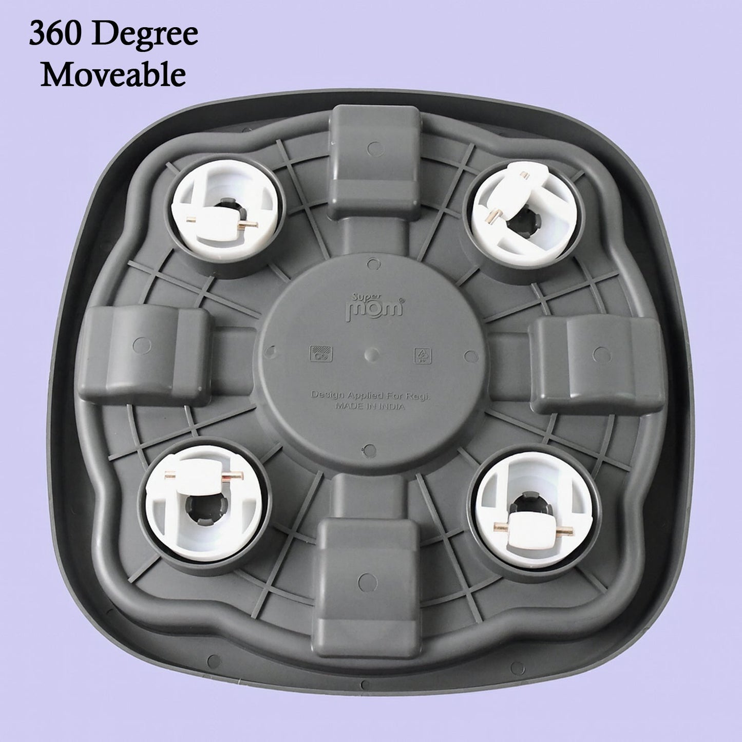 Sturdy gas cylinder carrier trolley with advanced bearing wheels