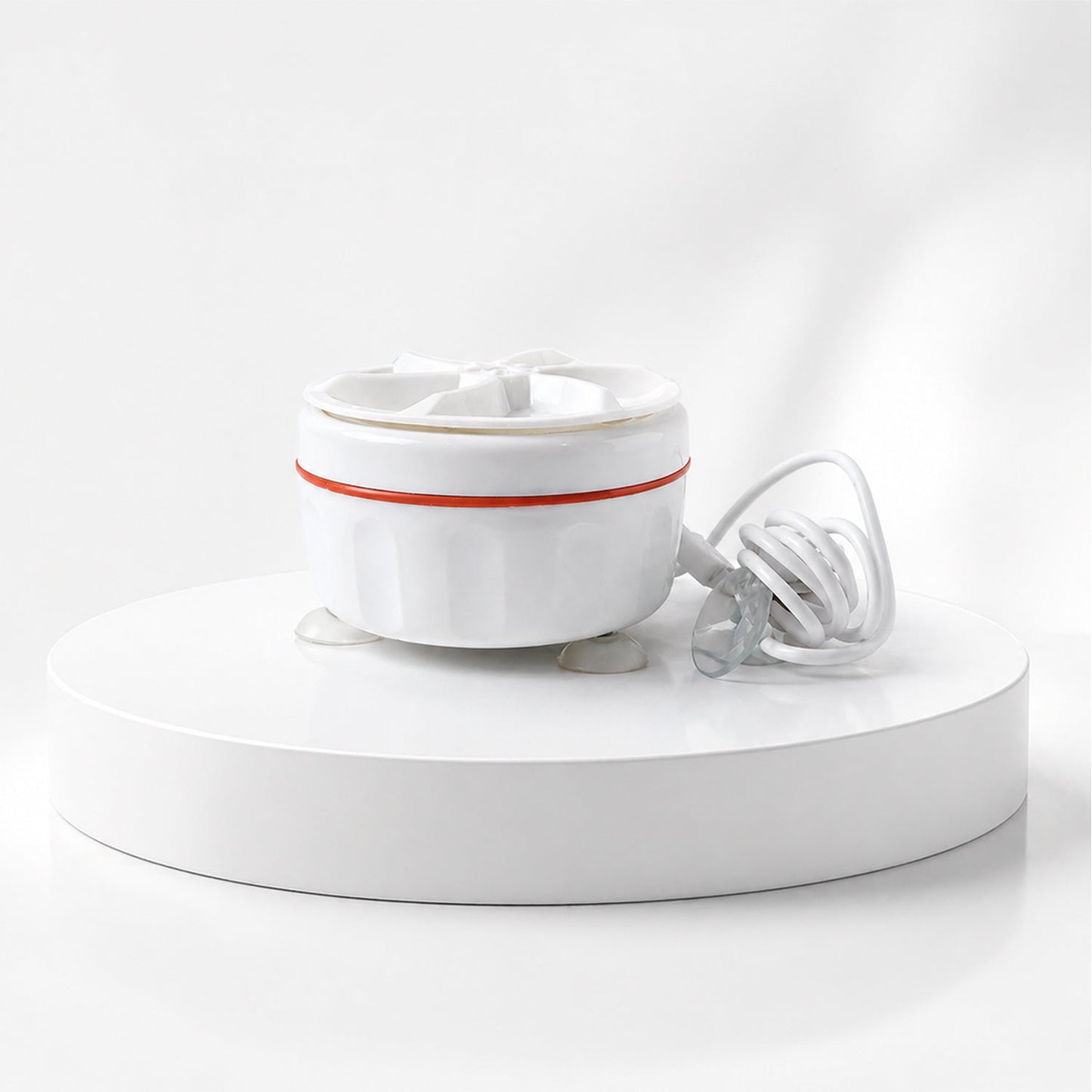 Mini washing machine with drain outlet for easy water removal