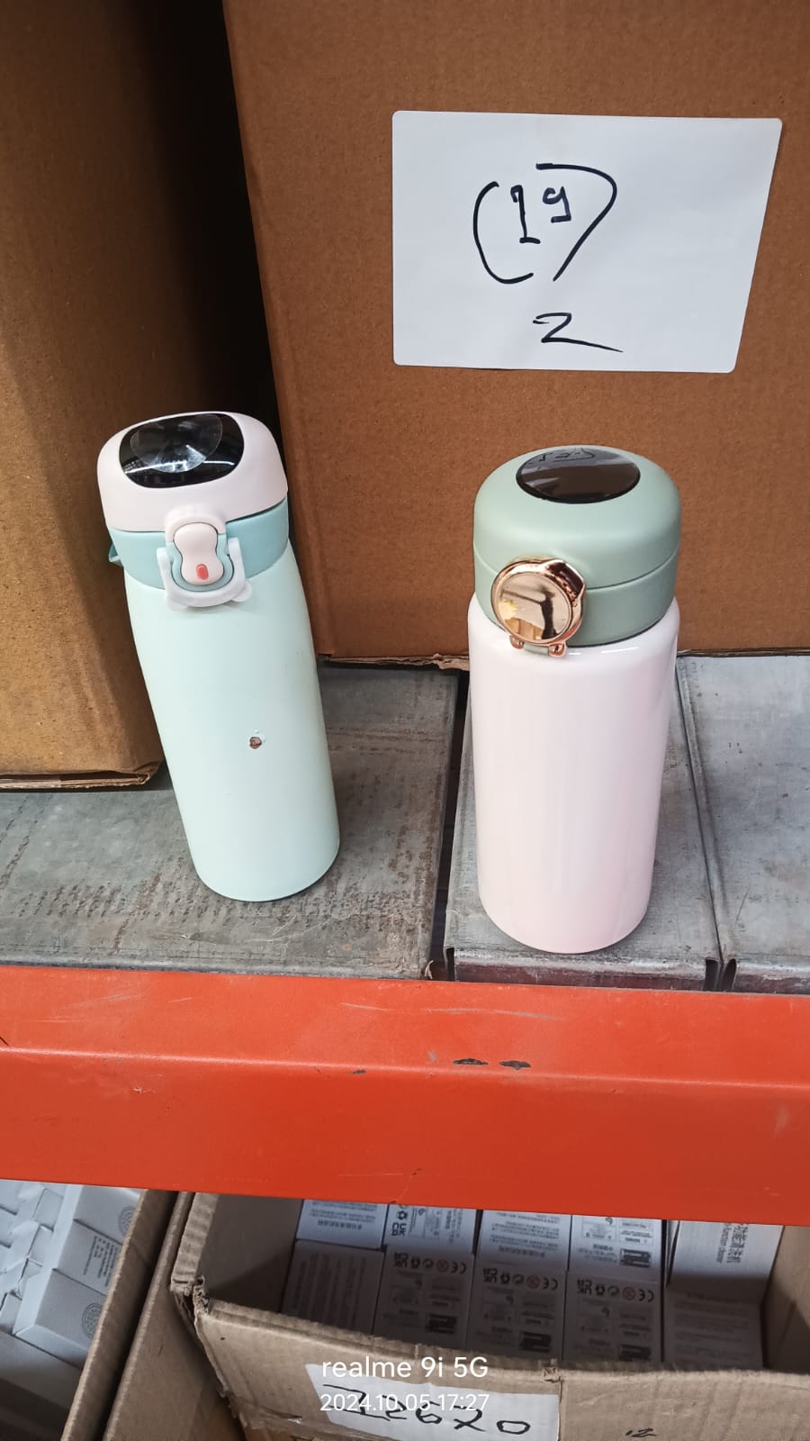 The durable stainless steel construction of the smart water bottle, built for longevity.