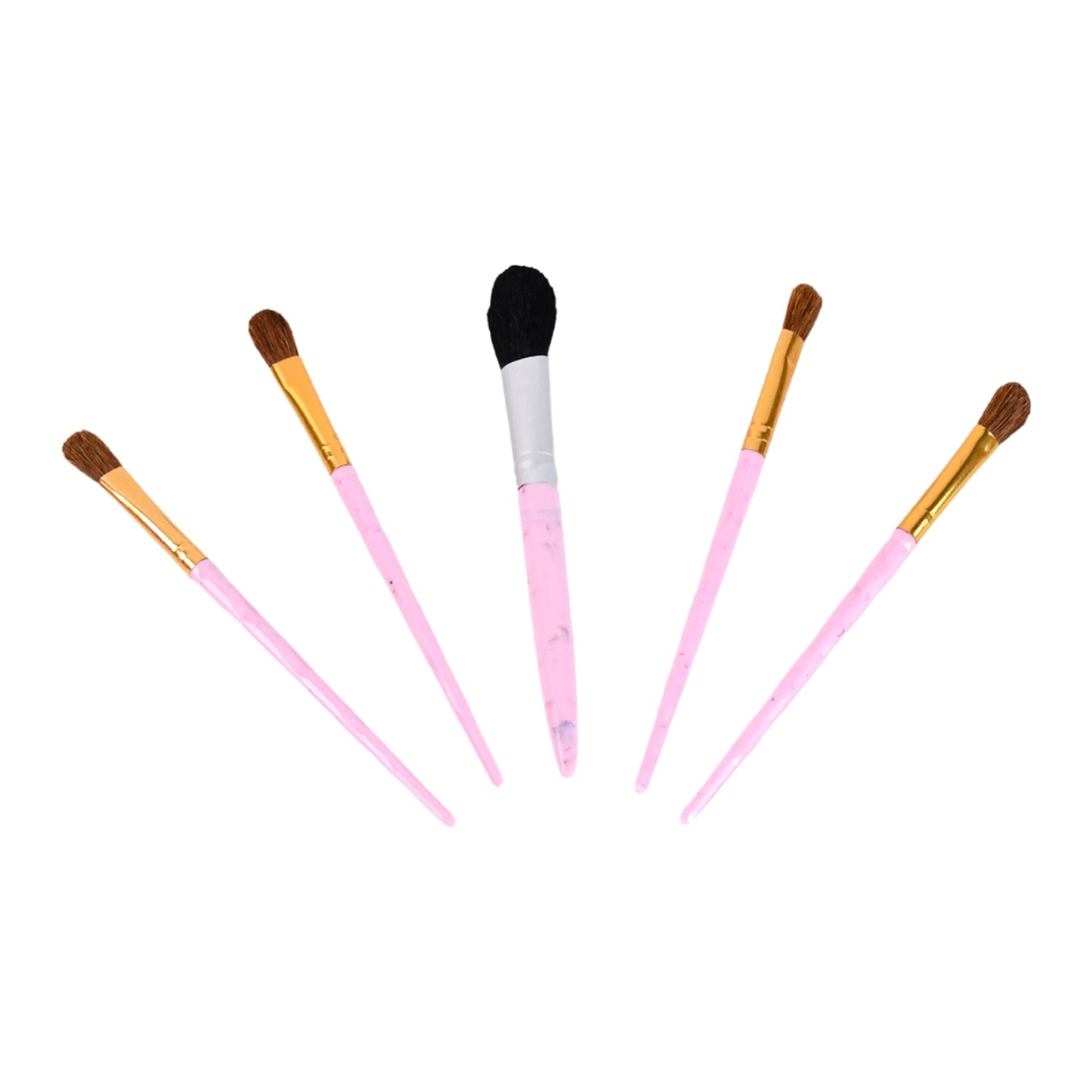 Complete 5pc makeup brush tools set ideal for beginners and professionals