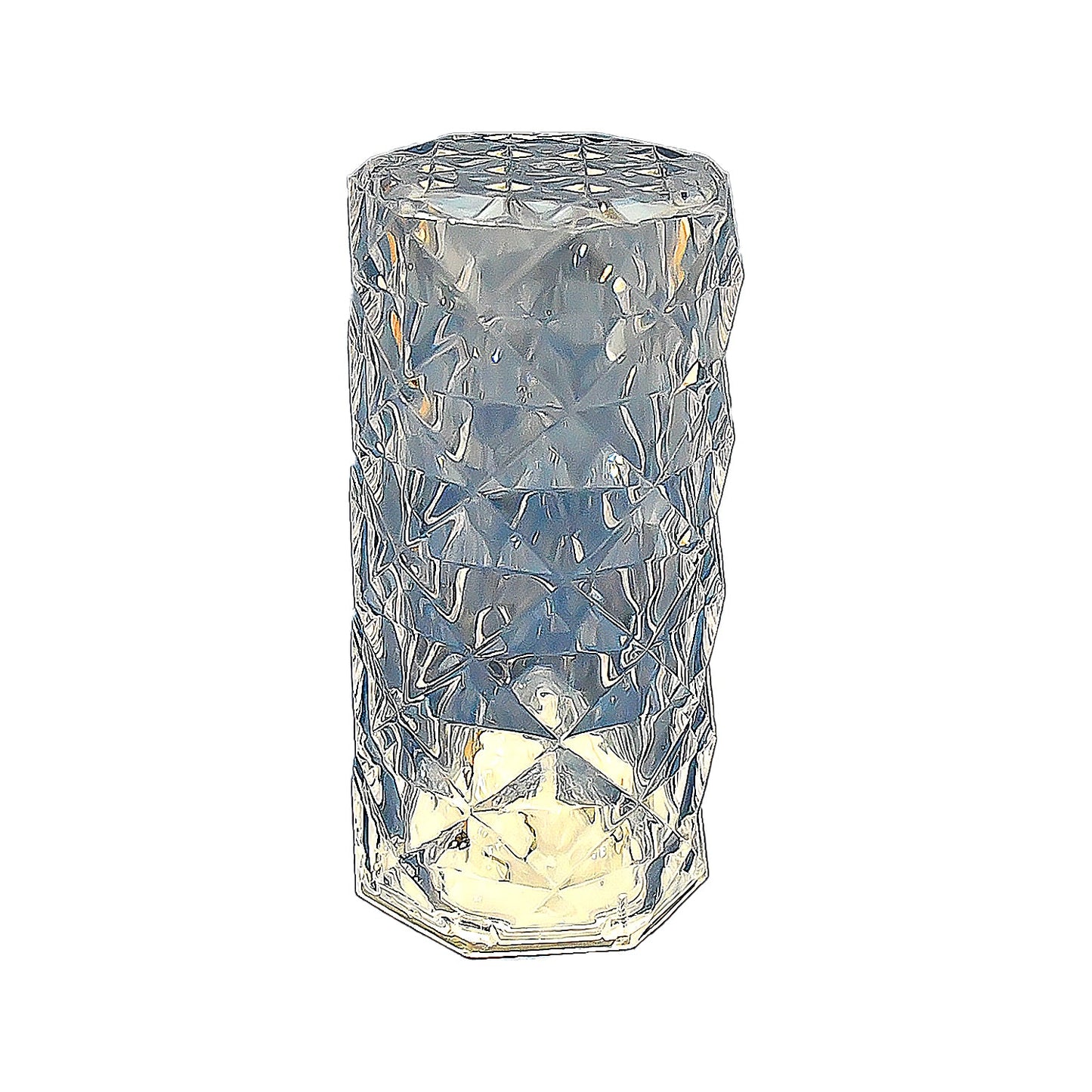 A single Crystal LED Candle casting a soft glow, ideal for bedroom or living room decor.