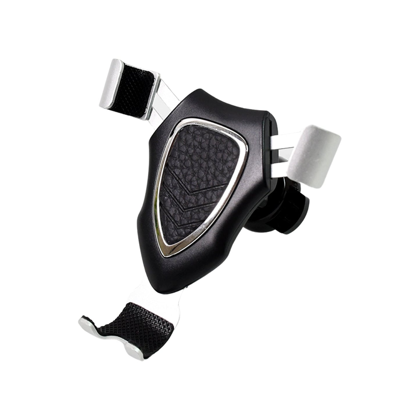 Adjustable car phone mount demonstrating 360-degree rotation capability.