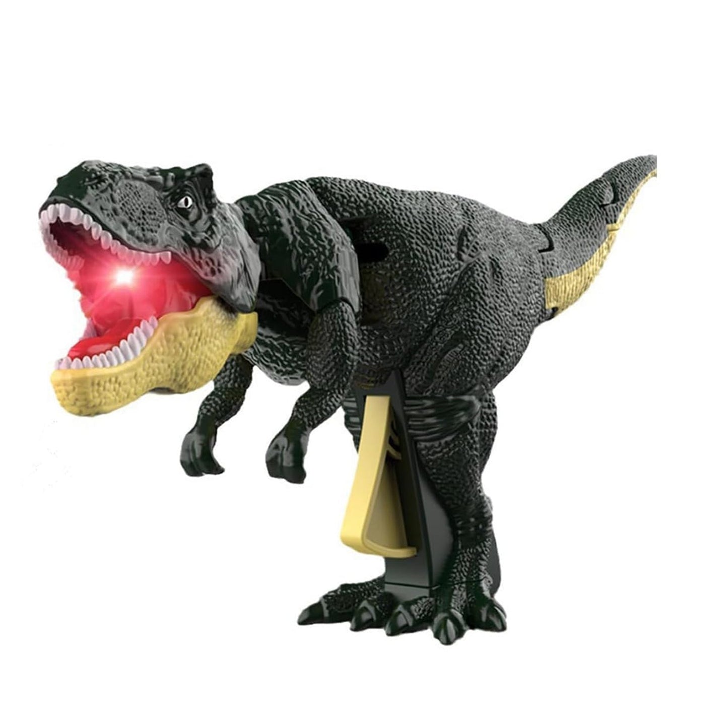 Kids engaged with the sound and light dinosaur toy in a playful setting.
