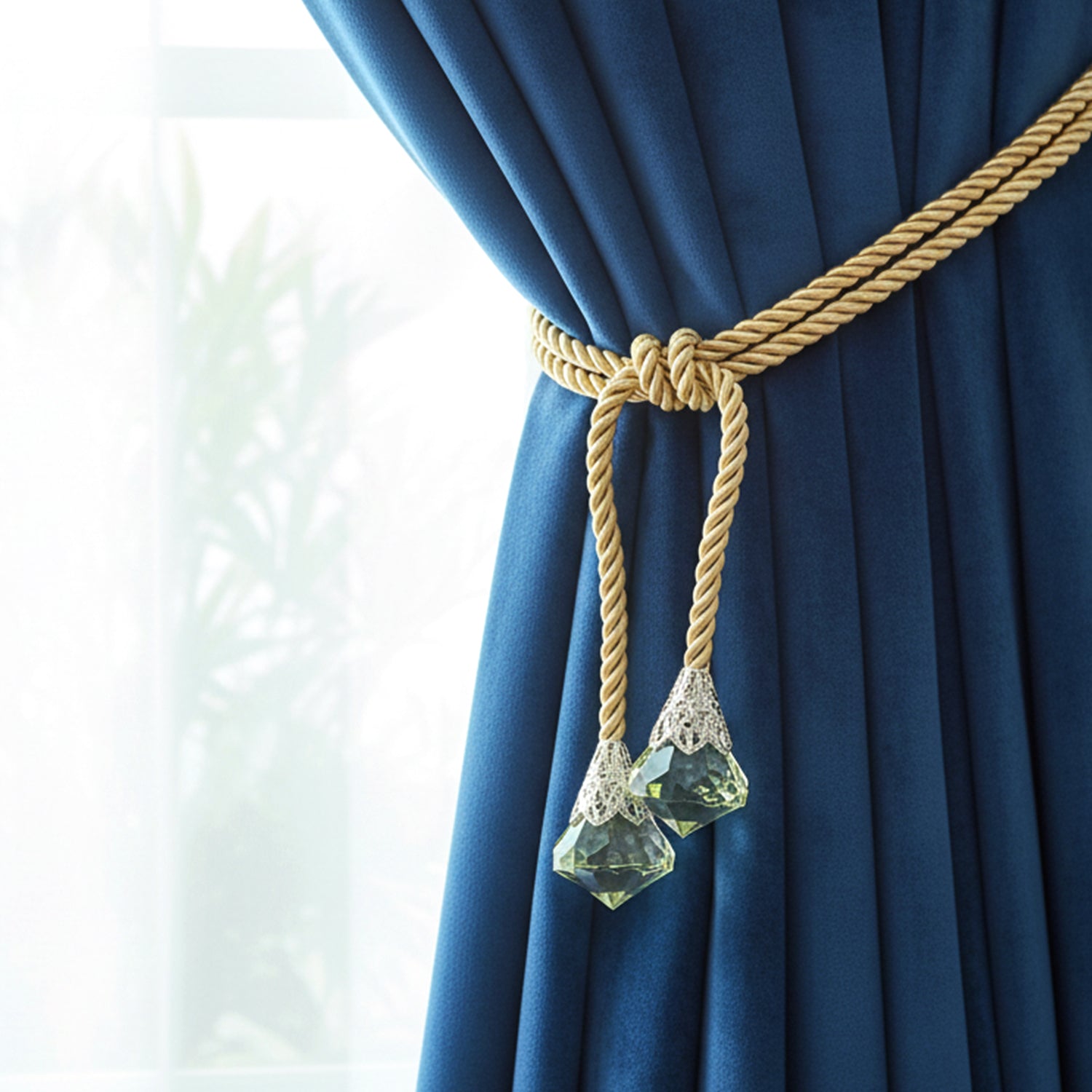 Traditional style curtain tassel tieback for elegant interiors