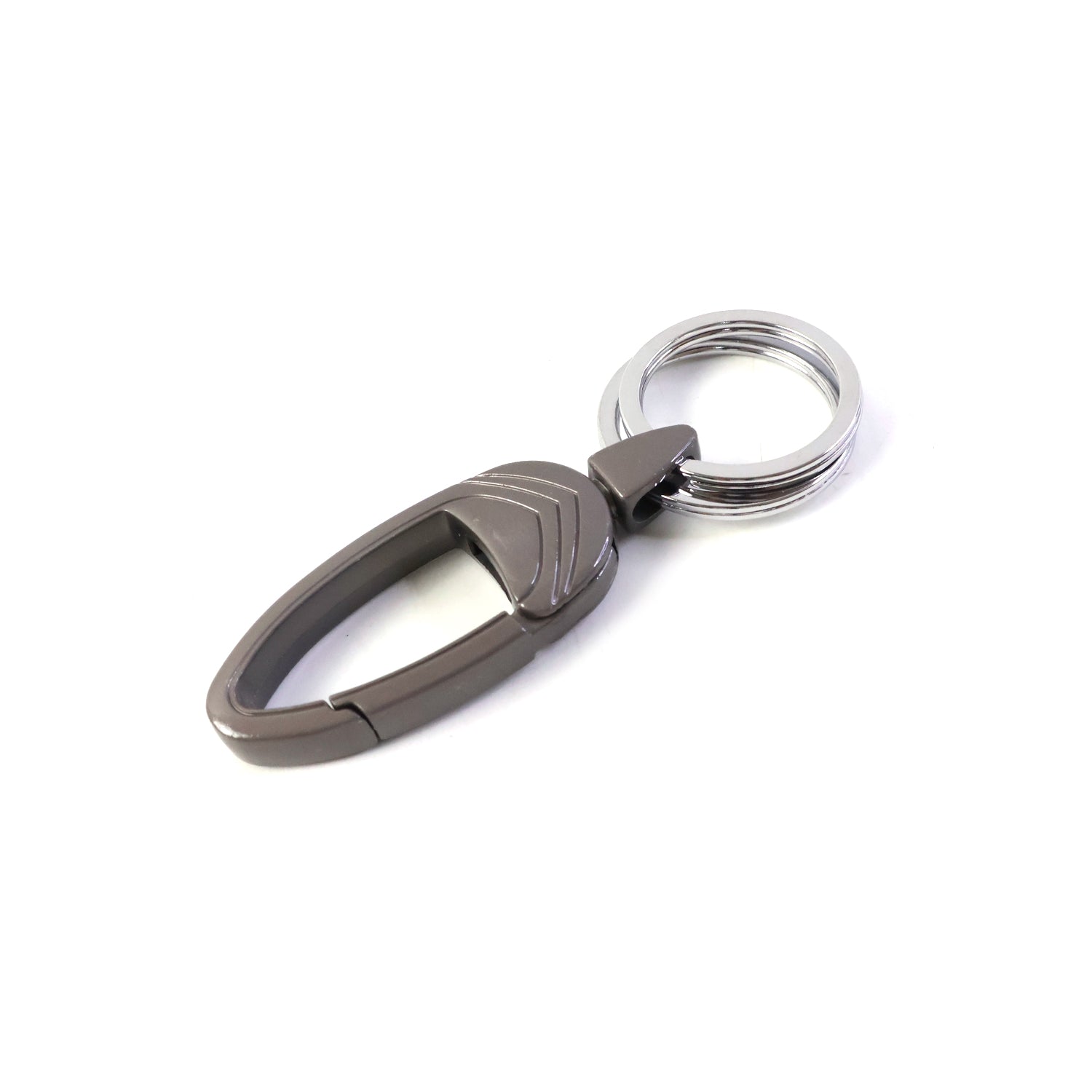 Strong keychain clip holder in metal