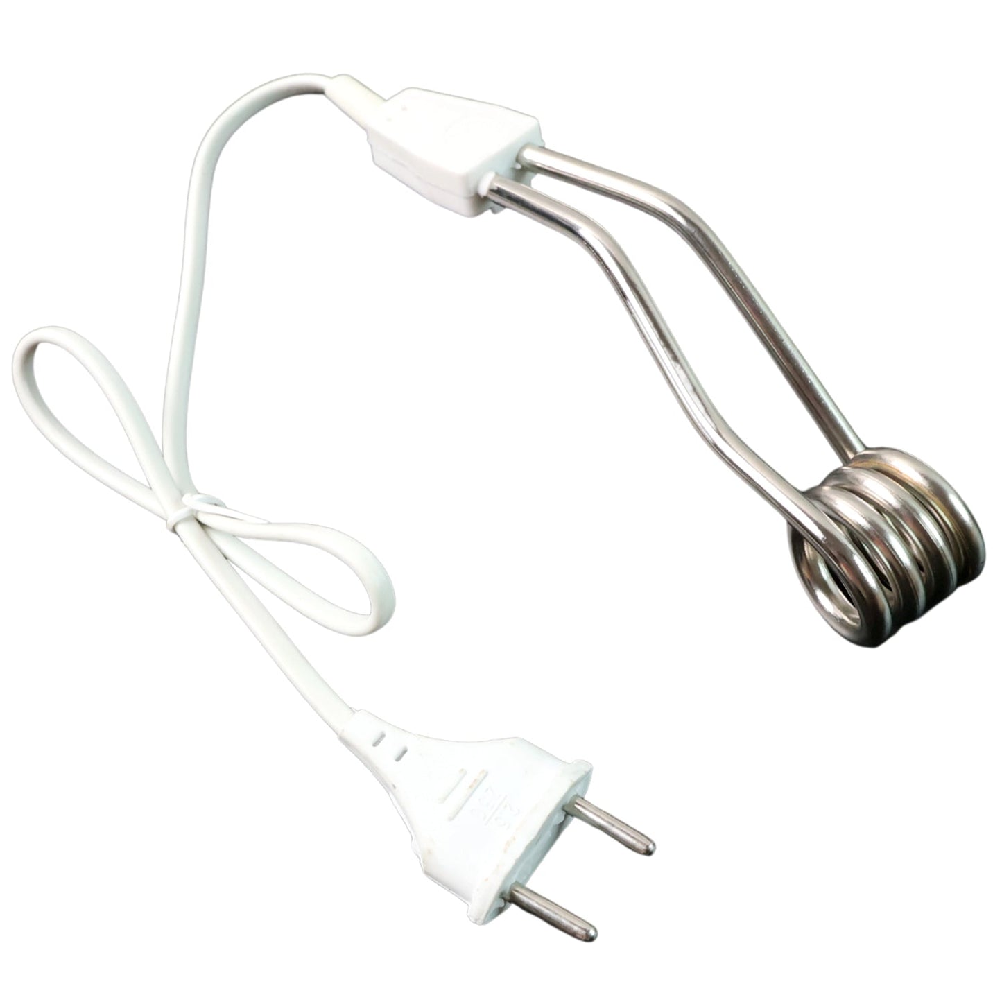 Close-up of the Immersion Water Heater Rod's heating coil and sturdy build