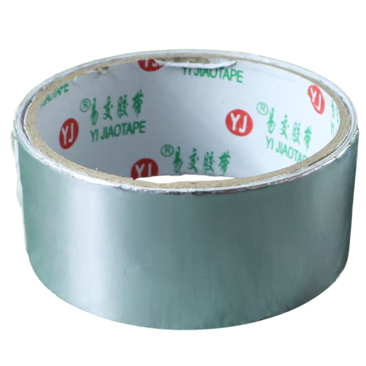 Industrial use aluminium foil adhesive tape roll close-up