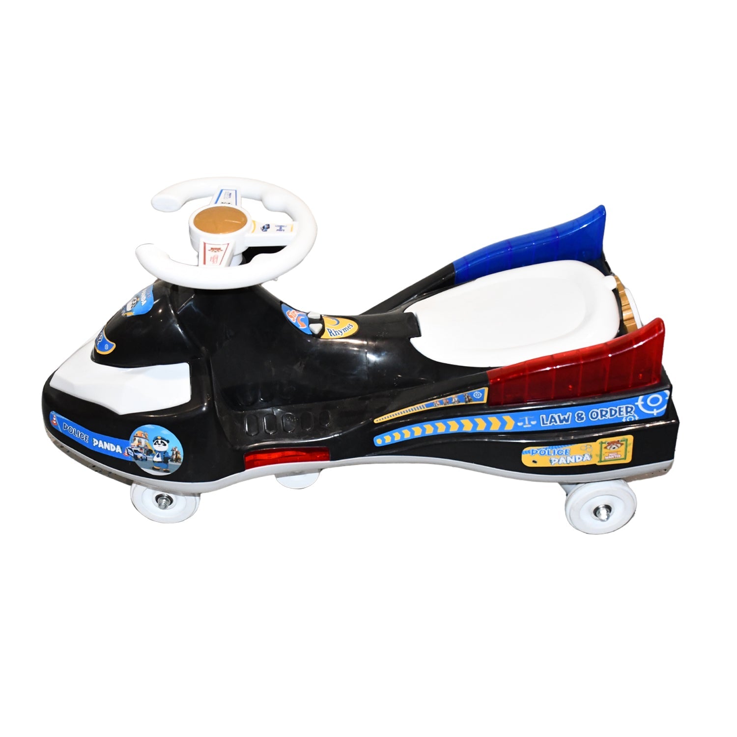 Mini Police Ride-On Toy Car suitable for toddlers aged 1 to 5 with musical functions