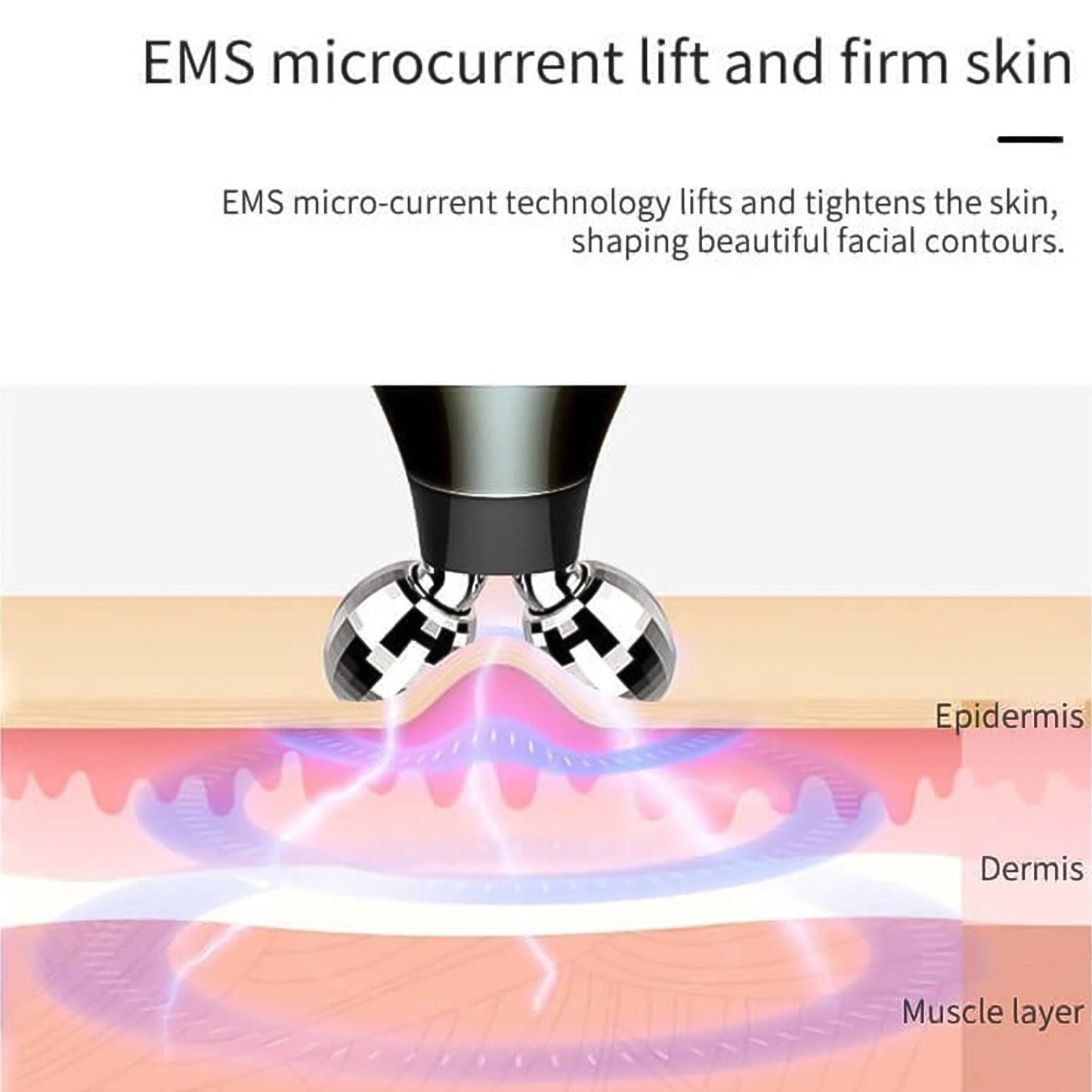 Velvet Wellness Microcurrent facial sculpting device on a clean surface.