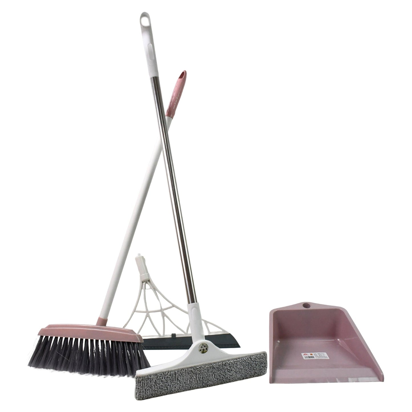 Ergonomic dustpan and broom brush designed for easy collection of dirt