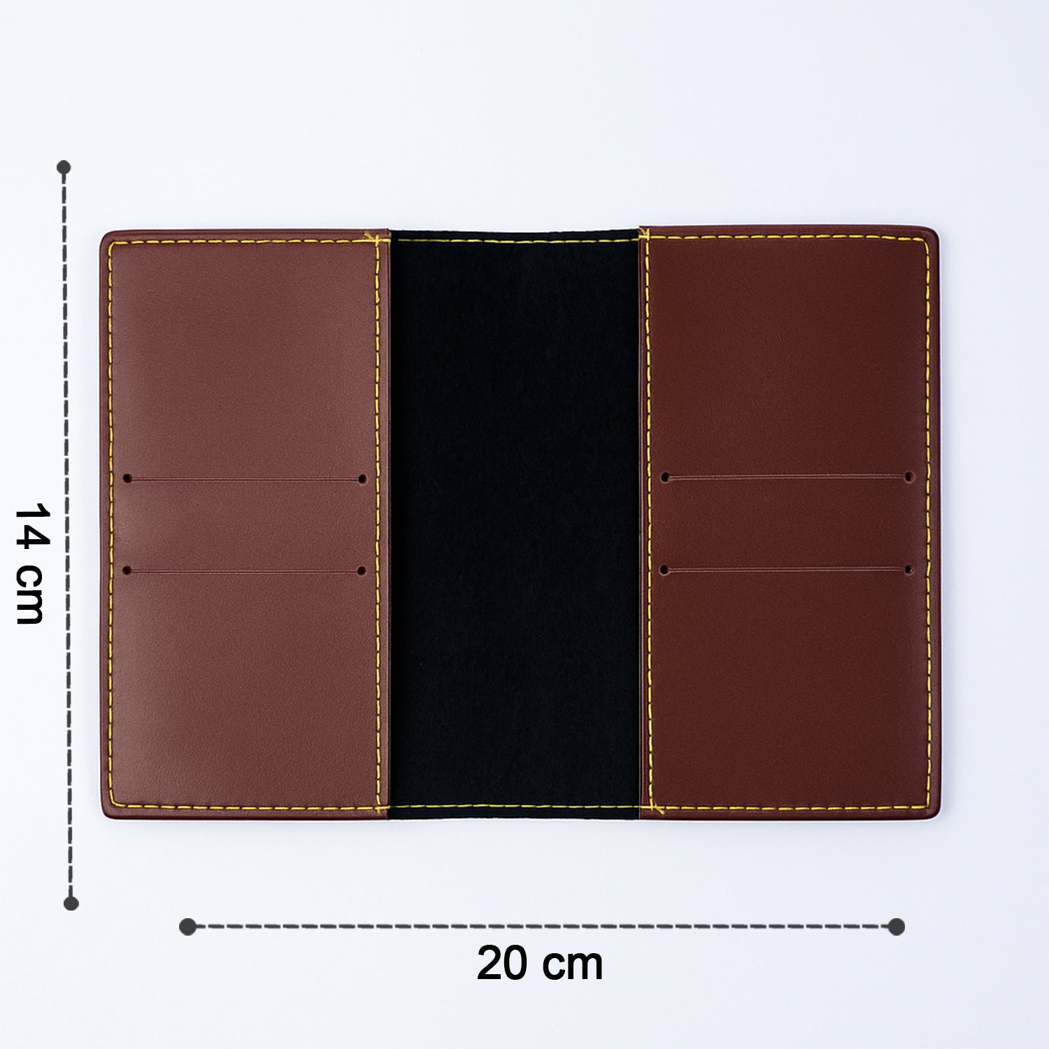 Slim PU leather travel wallet compact and easy to carry in pocket or bag