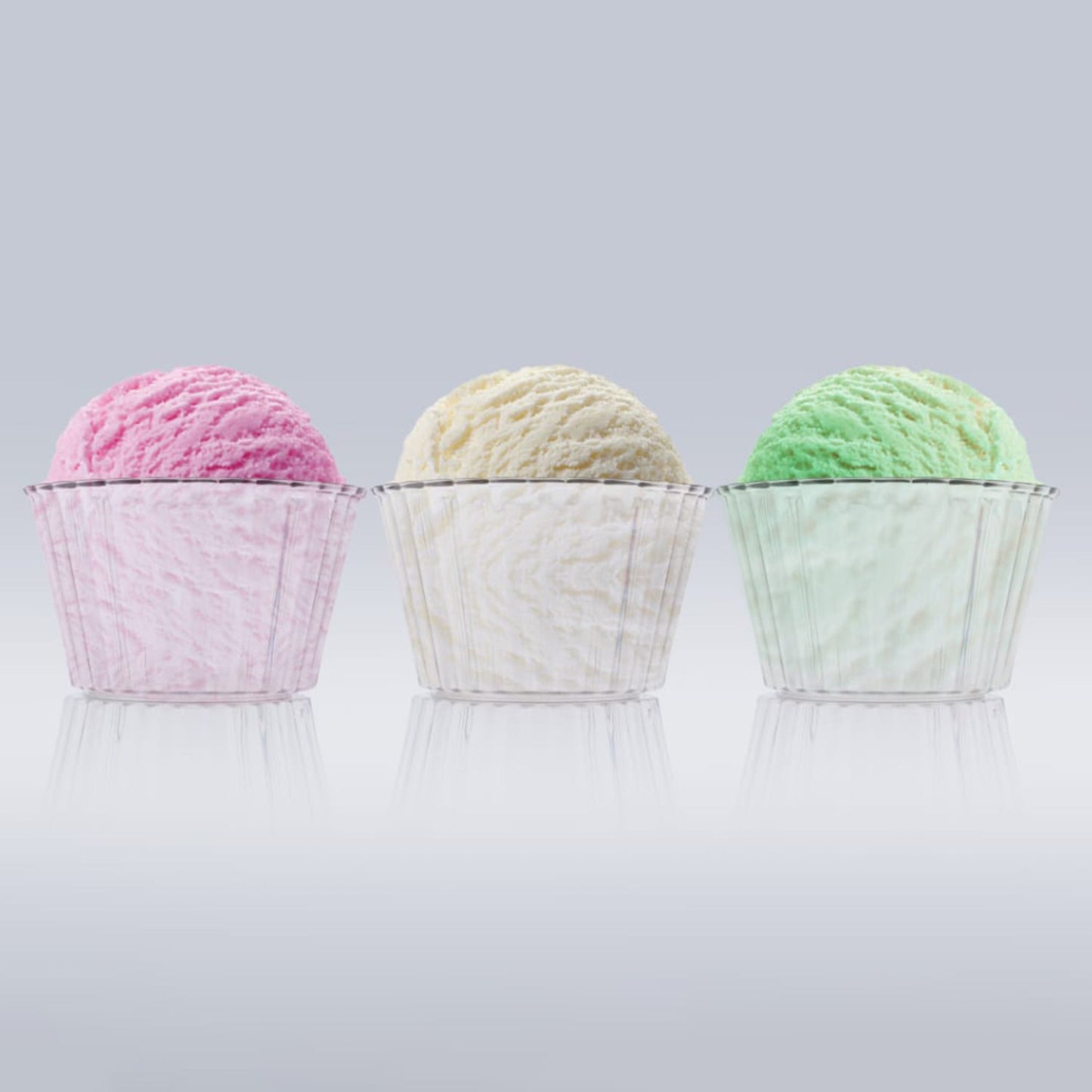 Glossy finish plastic dessert bowls safe for children’s use