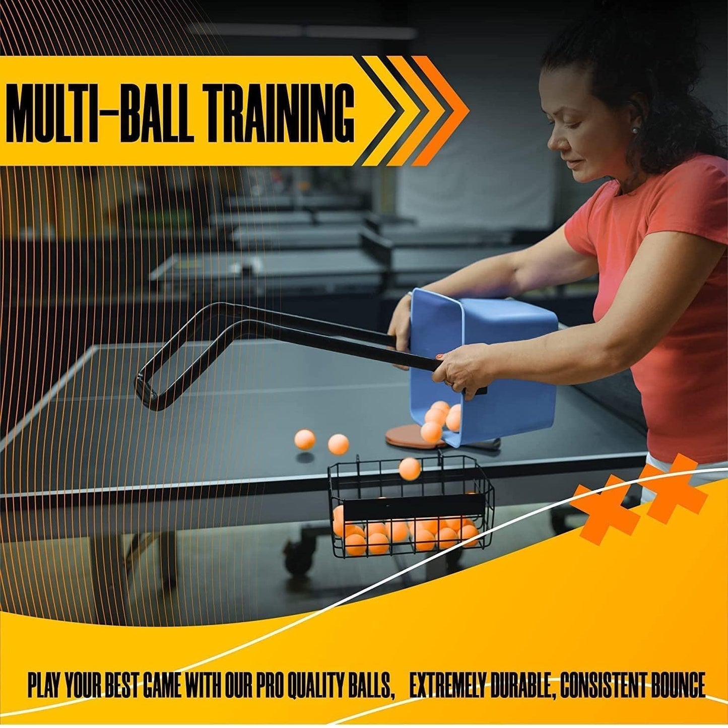 Professional quality 3-star table tennis balls showing consistent bounce and spin