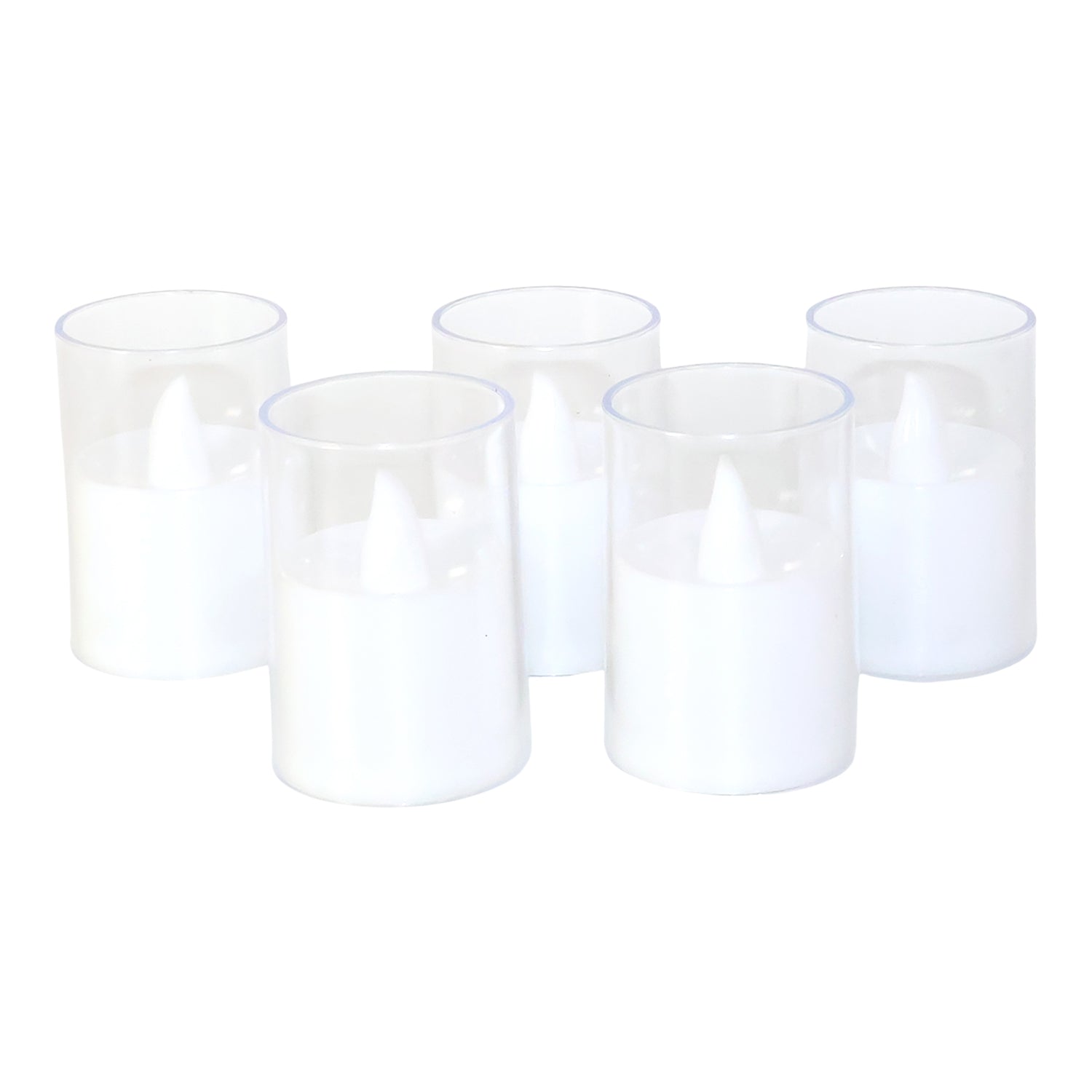 Decorative flameless votive candle set ideal for home and festival use