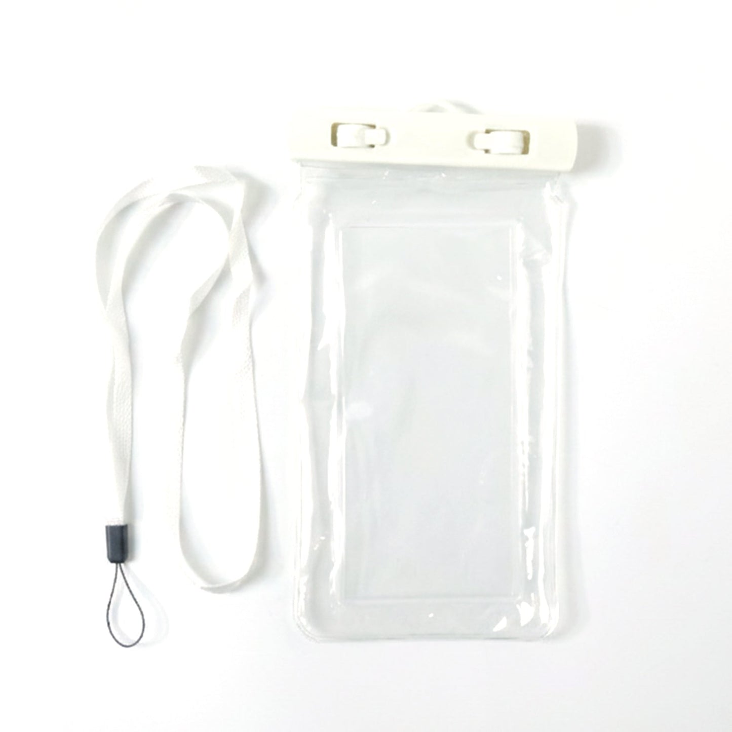 All-mobile size waterproof pouch close up with secure locking mechanism