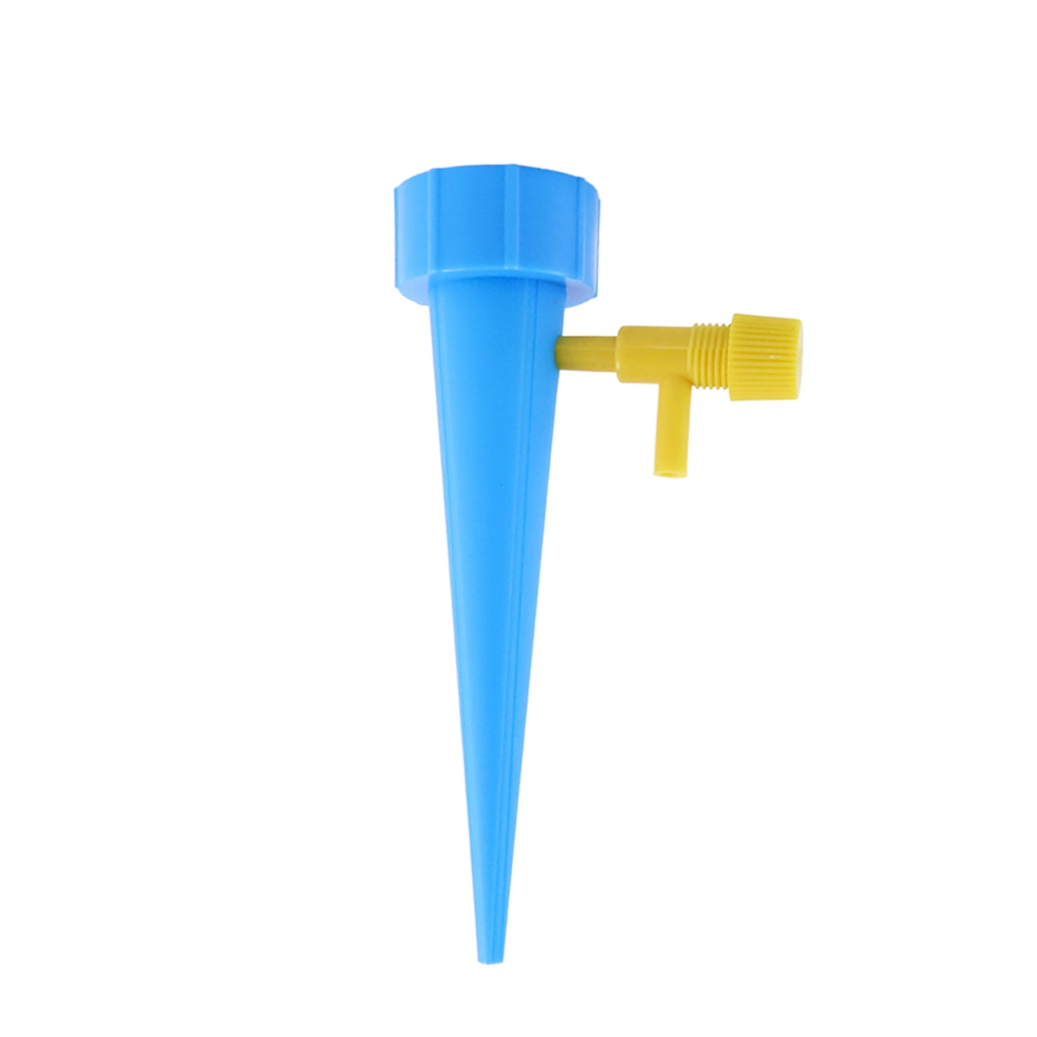 Sky blue self-watering plant spike for indoor and outdoor use