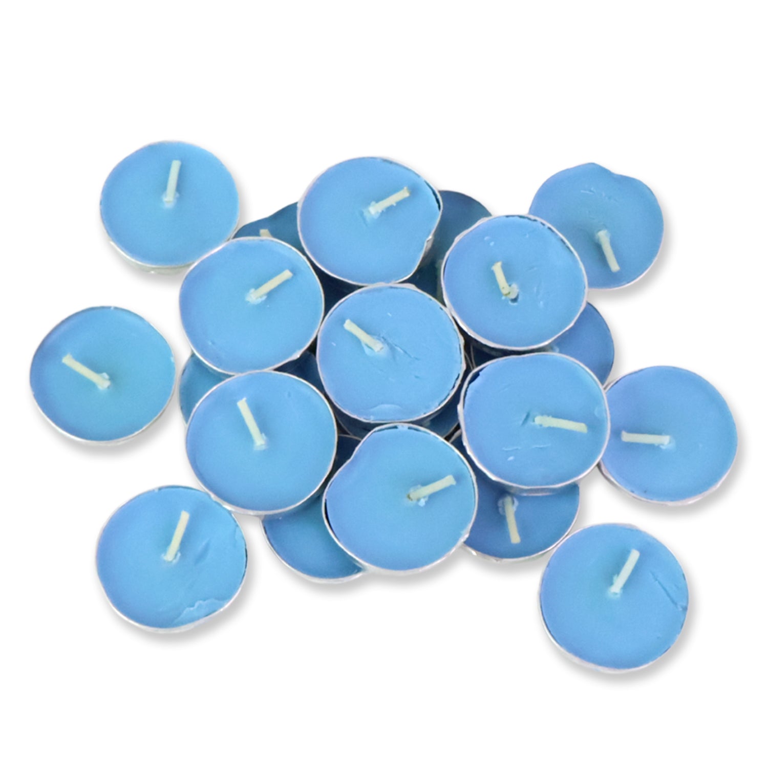 Decorative tea light candles arranged in metal holders suitable for festivals