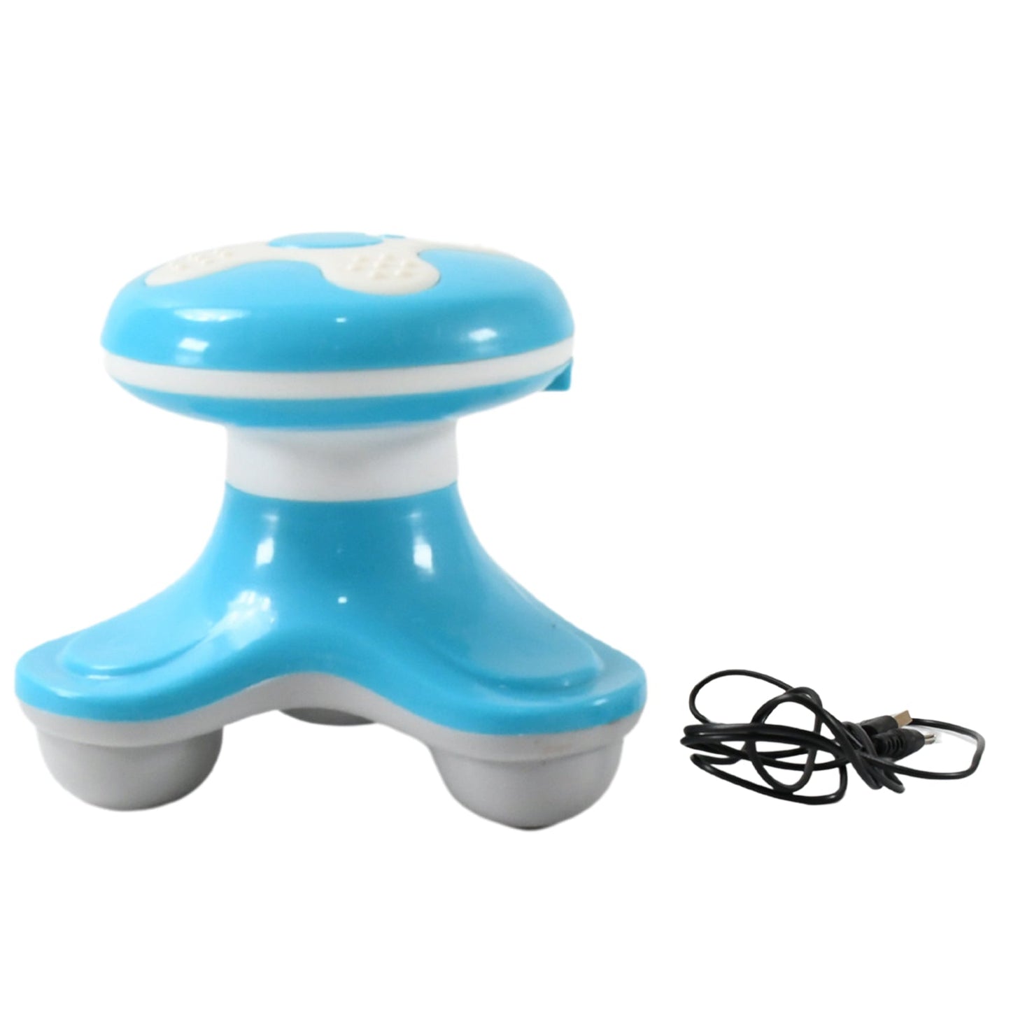 Included USB charging cable and accessories for the mini massager.